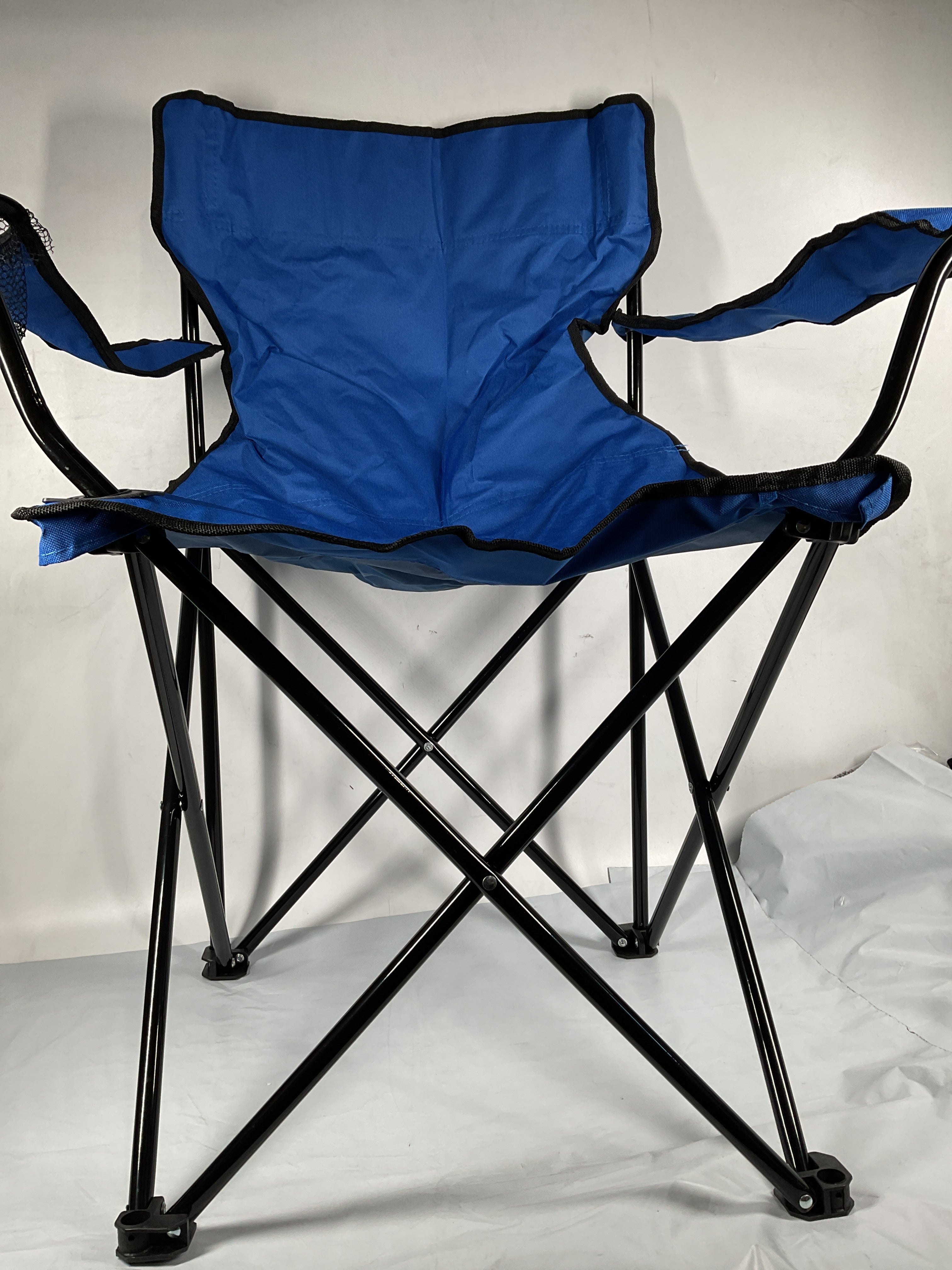 E-Z Living Folding Portable Outdoor Camping Chair[Large] (Navy Blue) Navy Blue Large U1