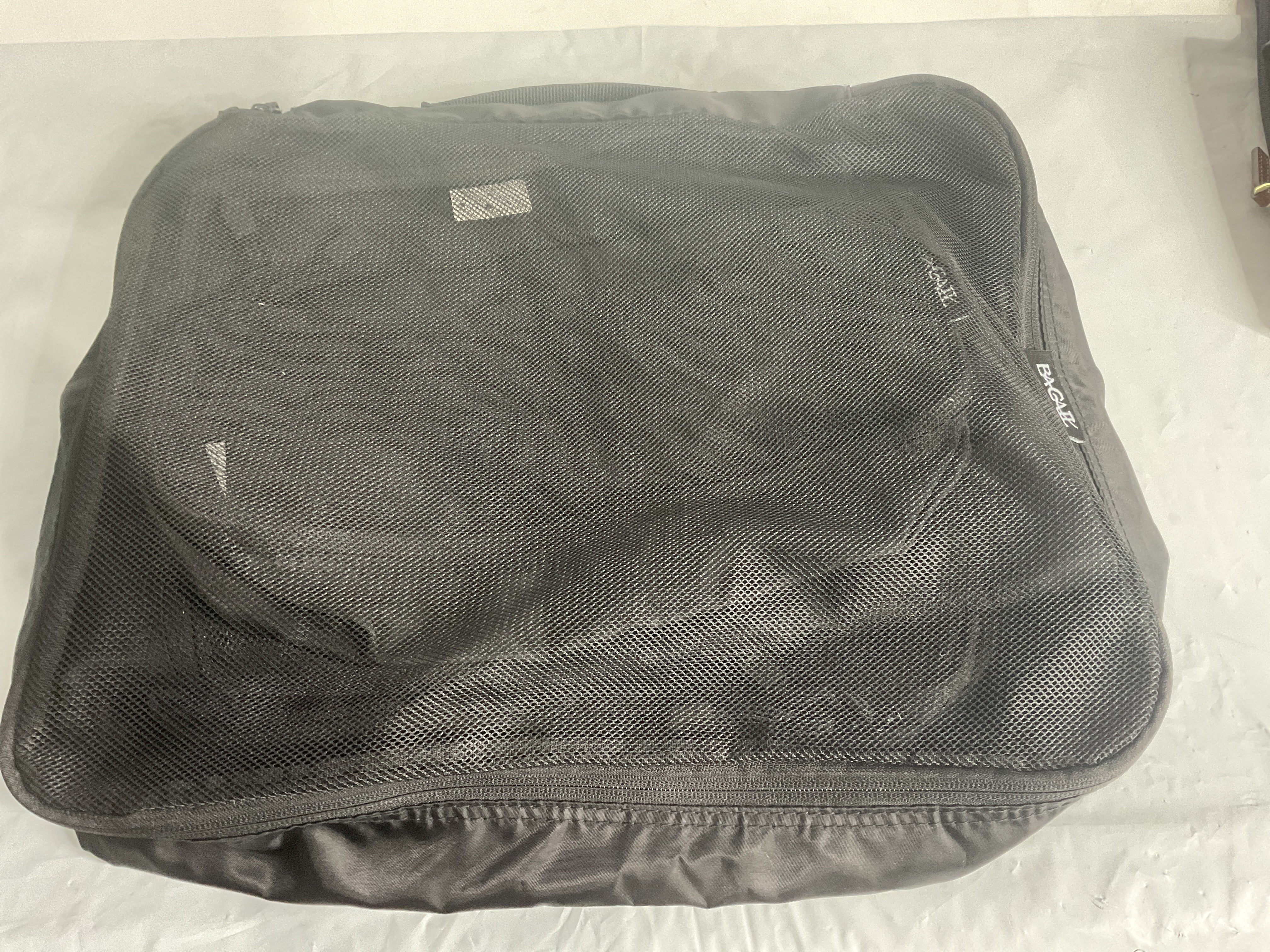 BAGAIL 4 Set/6 Set/8 Set Compression Packing Cubes Travel Accessories Expandable Packing Organizers (Square Mesh, 05-Jet Black) 05-Jet Black 10 inches x 7 inches x 2 inches U1