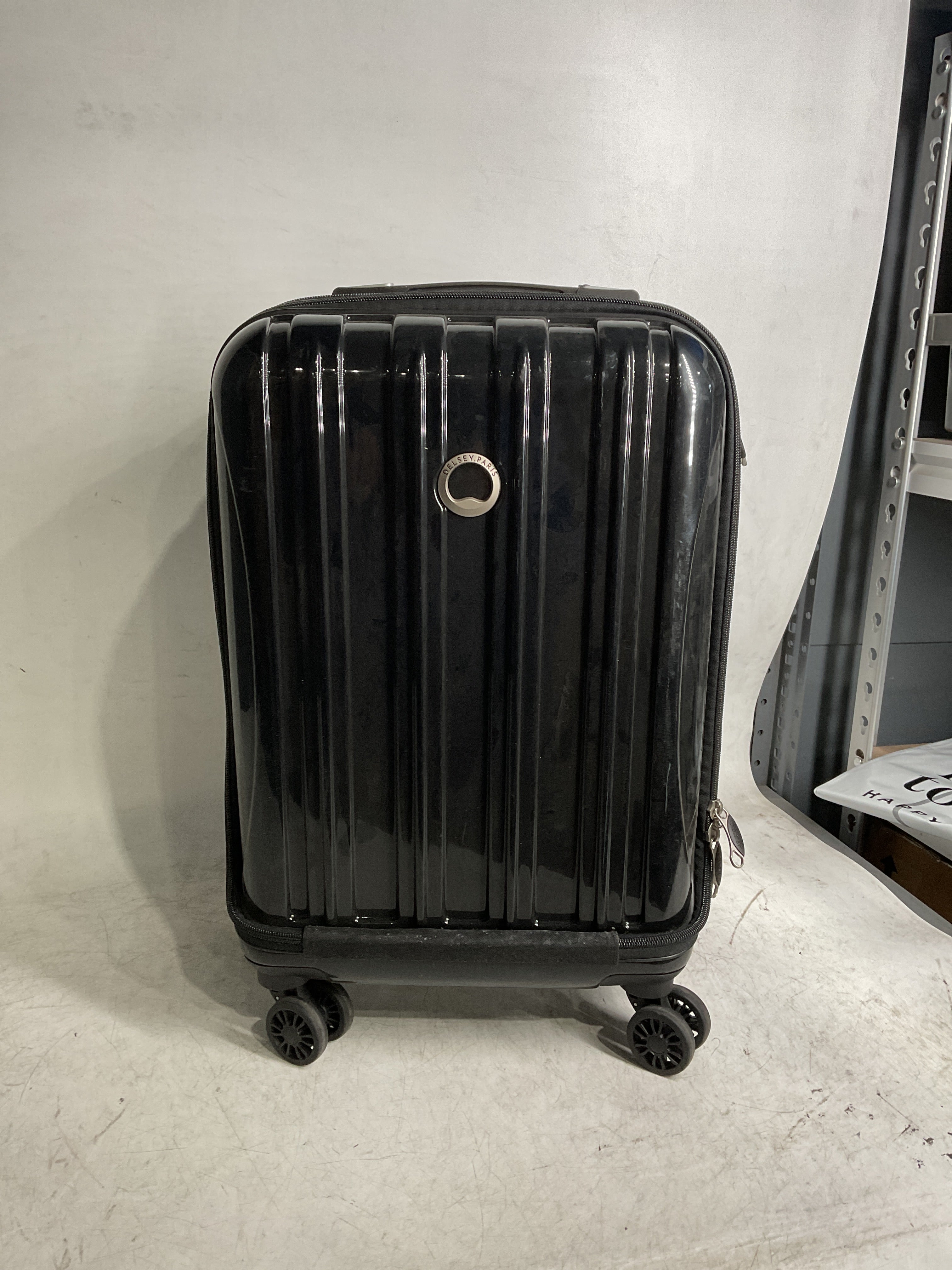 DELSEY Paris Helium Aero Hardside Expandable Luggage with Spinner Wheels ( Black , Carry-On 19 Inch ) Black Carry On 19 Inch U10