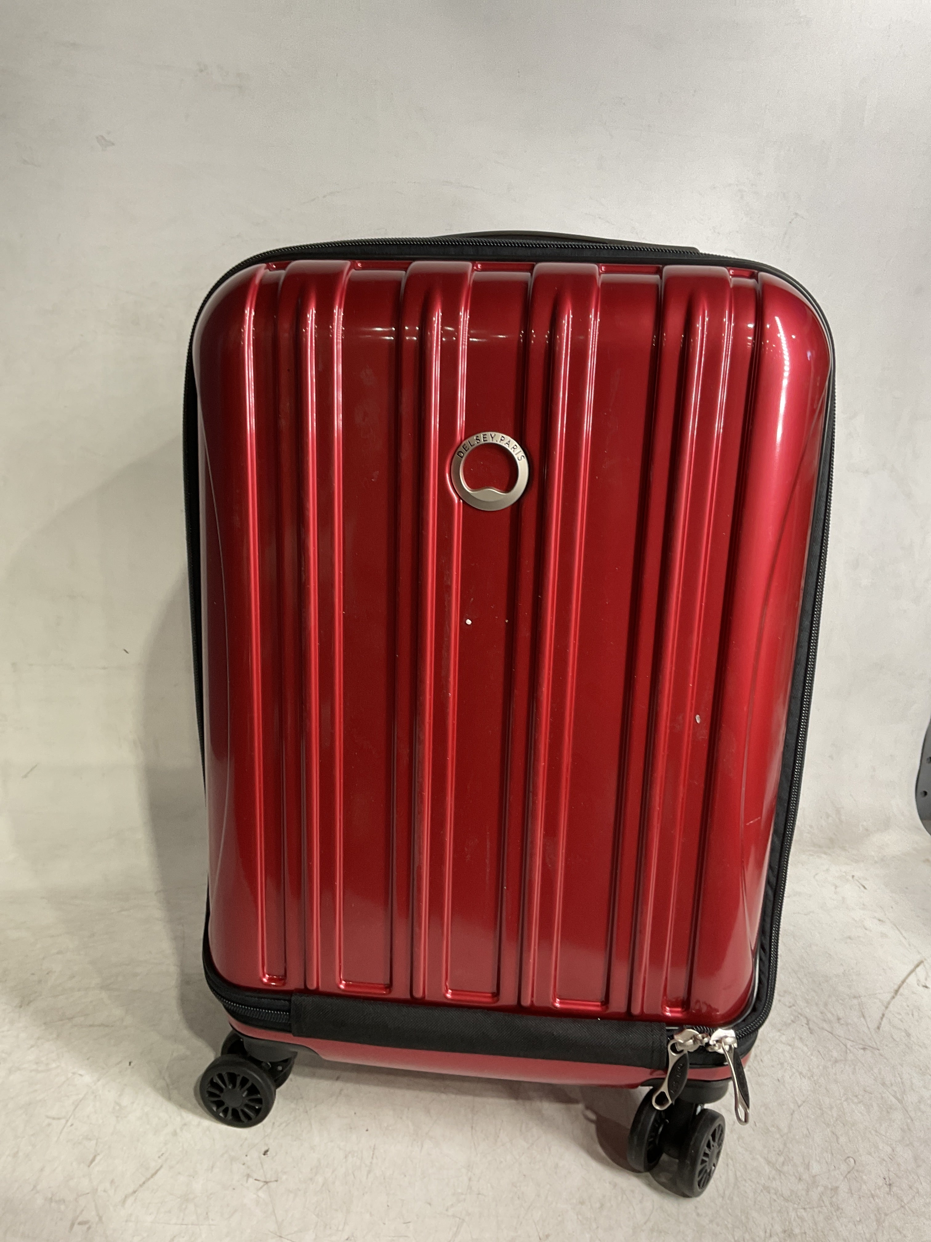 DELSEY Paris Helium Aero Hardside Expandable Luggage with Spinner Wheels ( Brick Red , Carry-On 19 Inch ) Brick Red Carry On 19 Inch U1
