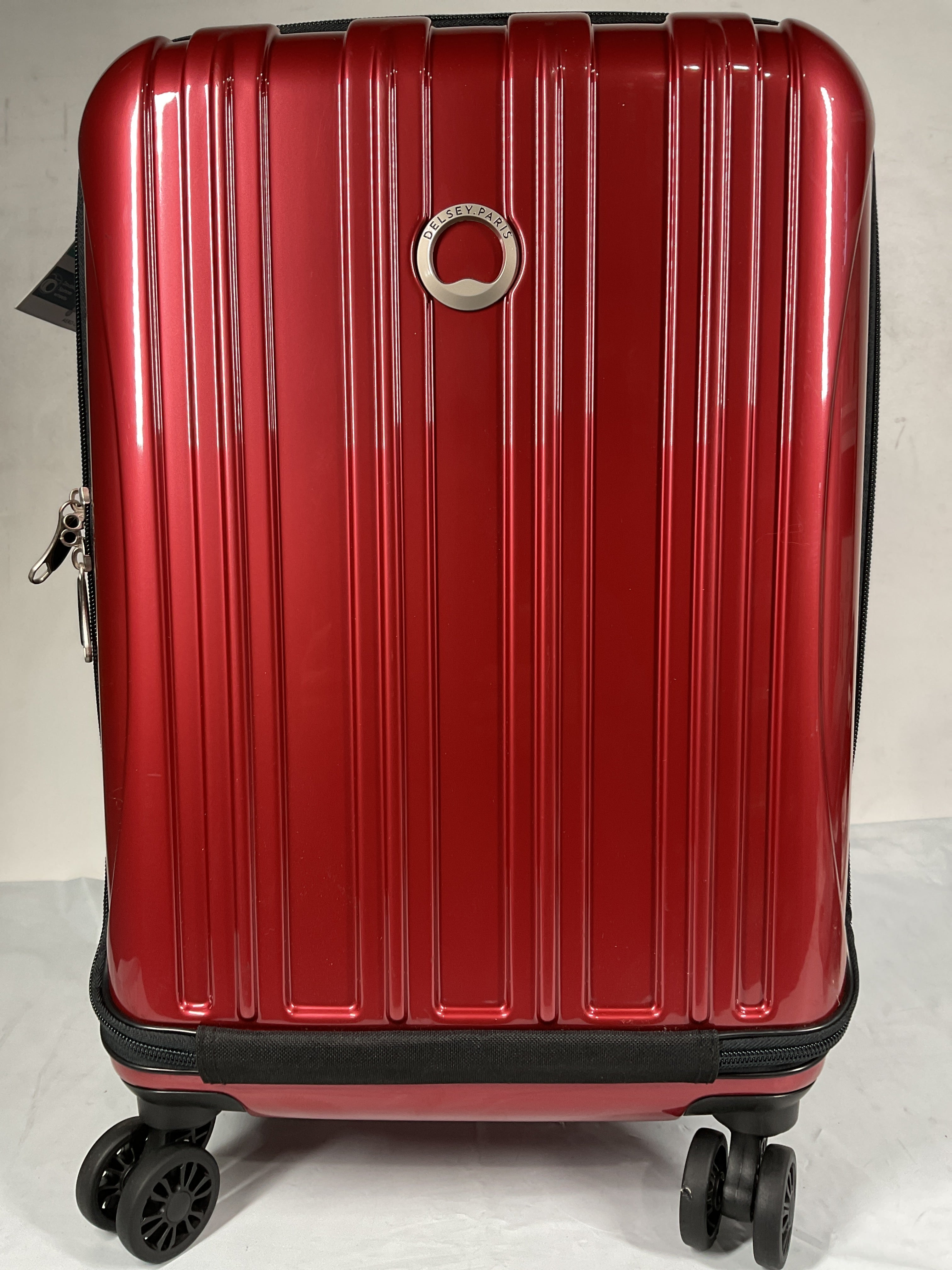DELSEY Paris Helium Aero Hardside Expandable Luggage with Spinner Wheels ( Brick Red , Carry-On 19 Inch ) Brick Red Carry On 19 Inch U7