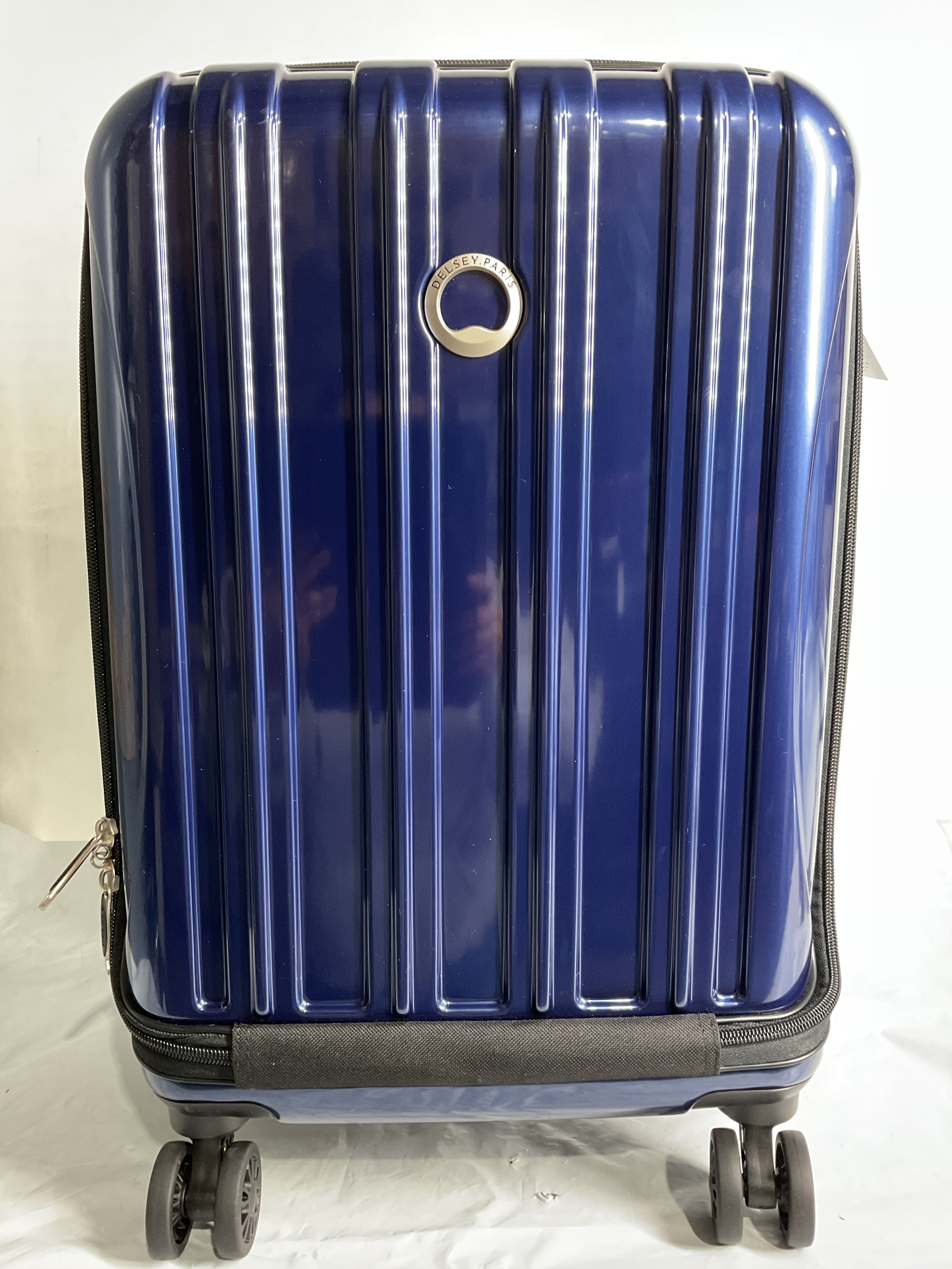 DELSEY Paris Helium Aero Hardside Expandable Luggage with Spinner Wheels ( Blue Cobalt , Carry-On 19 Inch ) Blue Cobalt Carry On 19 Inch U1