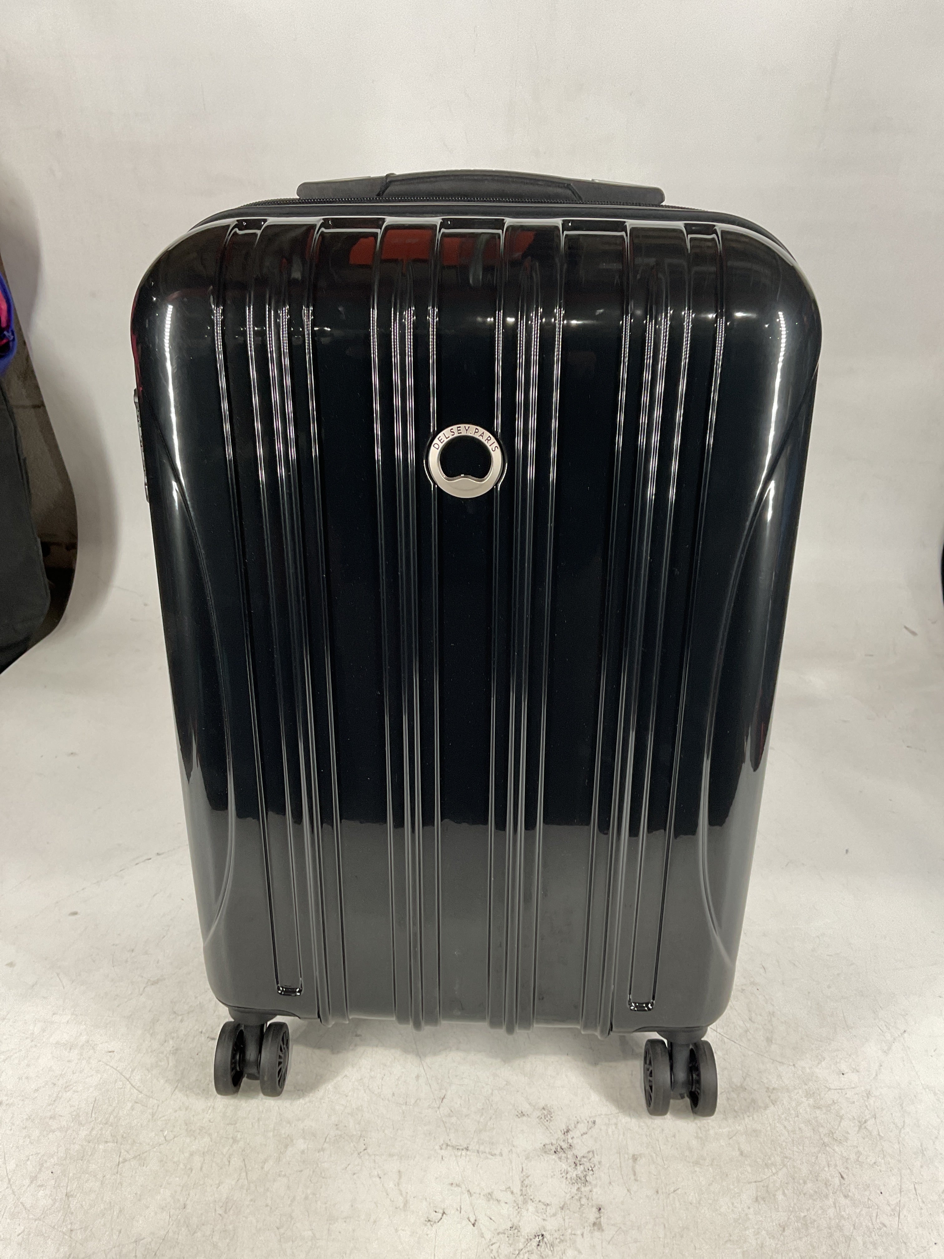 DELSEY Paris Helium Aero Hardside Expandable Luggage with Spinner Wheels Black Carry On 21 Inch U13