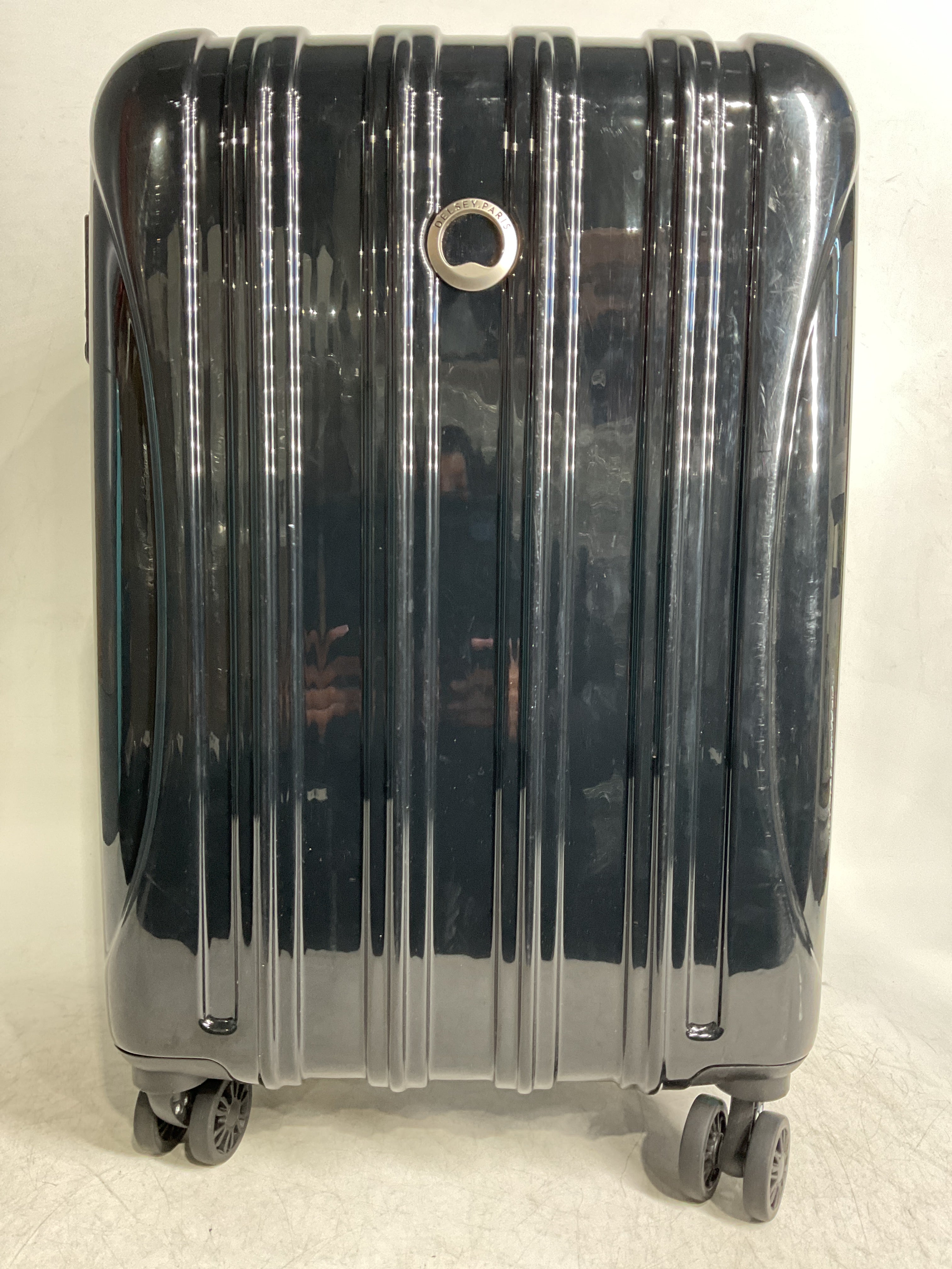 DELSEY Paris Helium Aero Hardside Expandable Luggage with Spinner Wheels ( Black , Carry-On 21 Inch ) Black Carry On 21 Inch U19