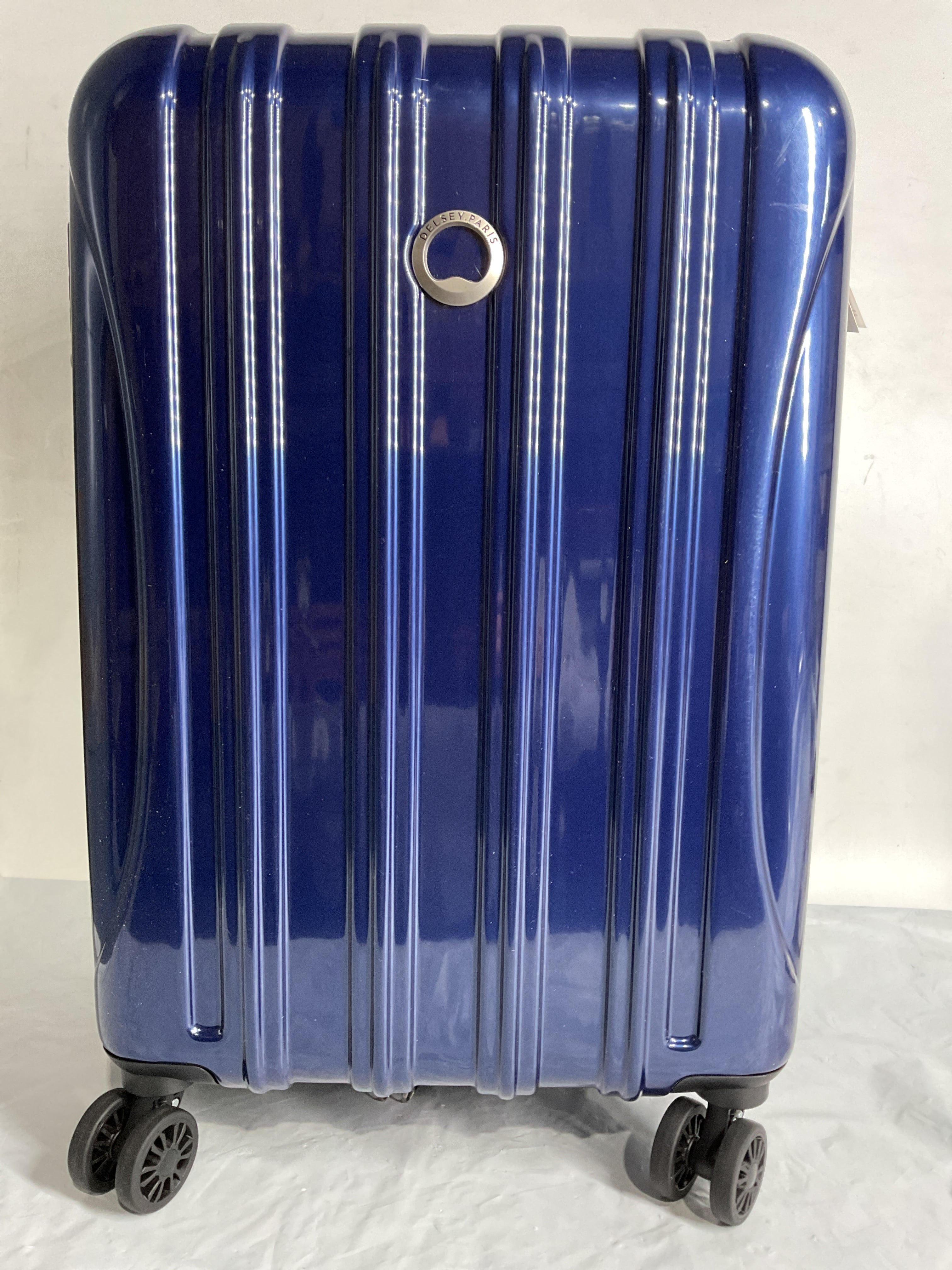 DELSEY Paris Helium Aero Hardside Expandable Luggage with Spinner Wheels ( Blue Cobalt , Carry-On 21 Inch ) Blue Cobalt Carry On 21 Inch U10