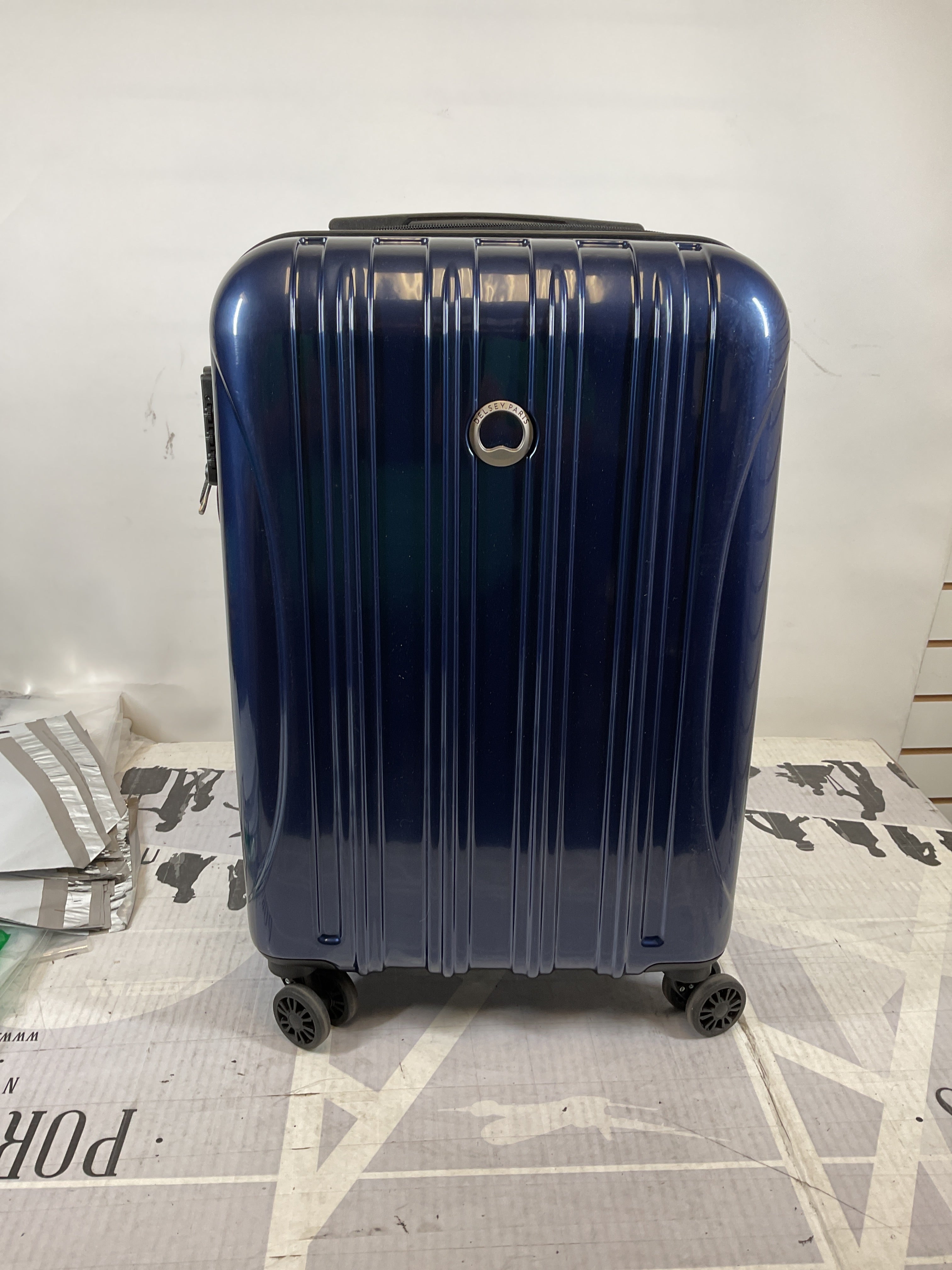 DELSEY Paris Helium Aero Hardside Expandable Luggage with Spinner Wheels ( Blue Cobalt , Carry-On 21 Inch ) Blue Cobalt Carry On 21 Inch U14