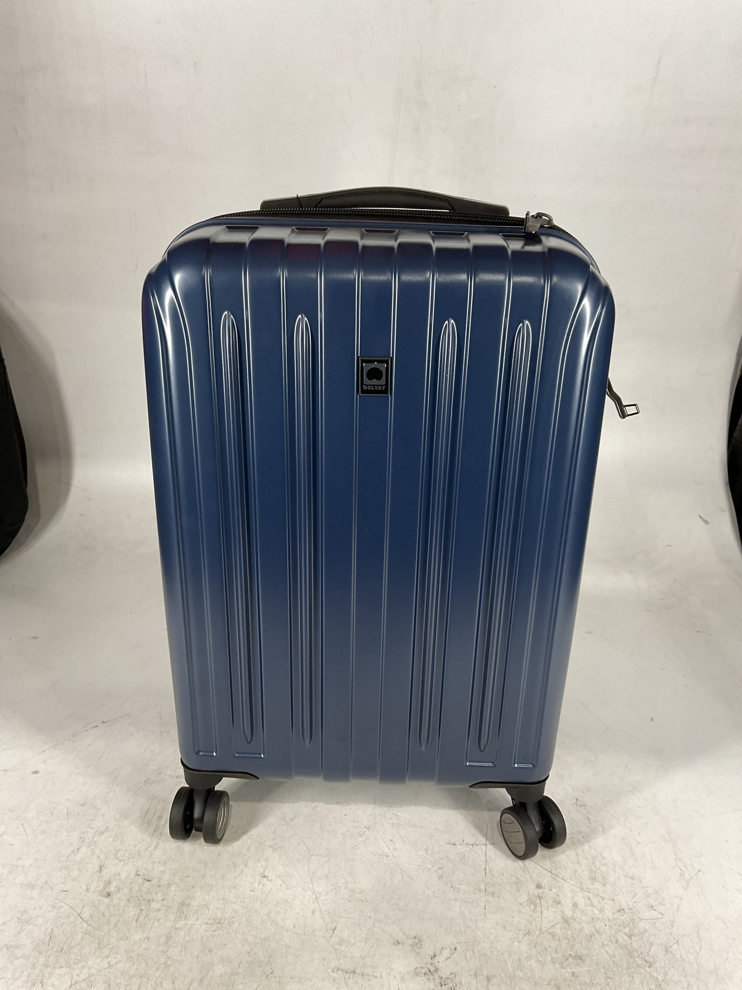 DELSEY Paris Helium Aero Hardside Expandable Luggage with Spinner Wheels Blue Cobalt Carry On 21 Inch U6