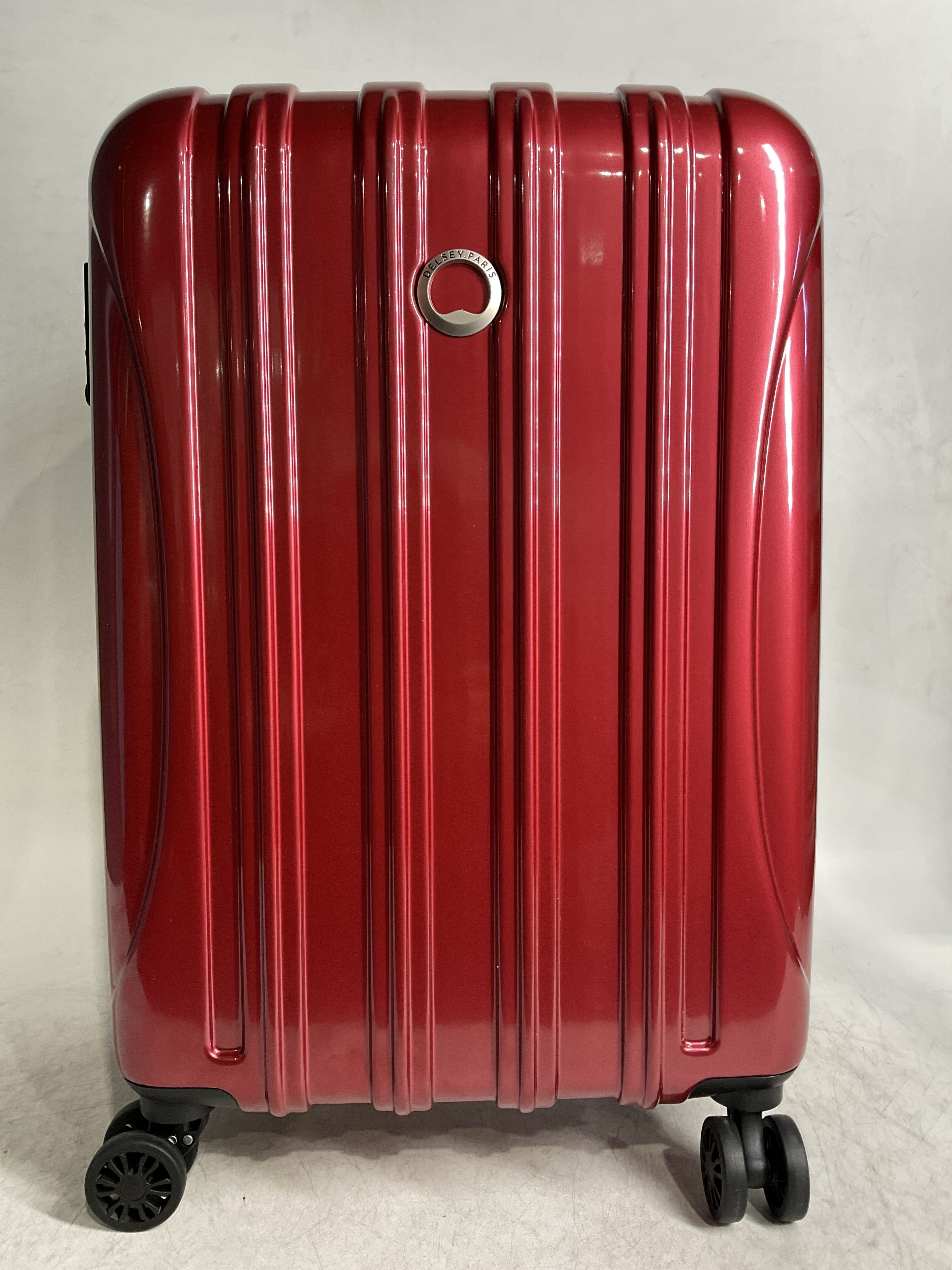DELSEY Paris Helium Aero Hardside Expandable Luggage with Spinner Wheels ( Brick Red , Carry-On 21 Inch ) Brick Red Carry On 21 Inch U10