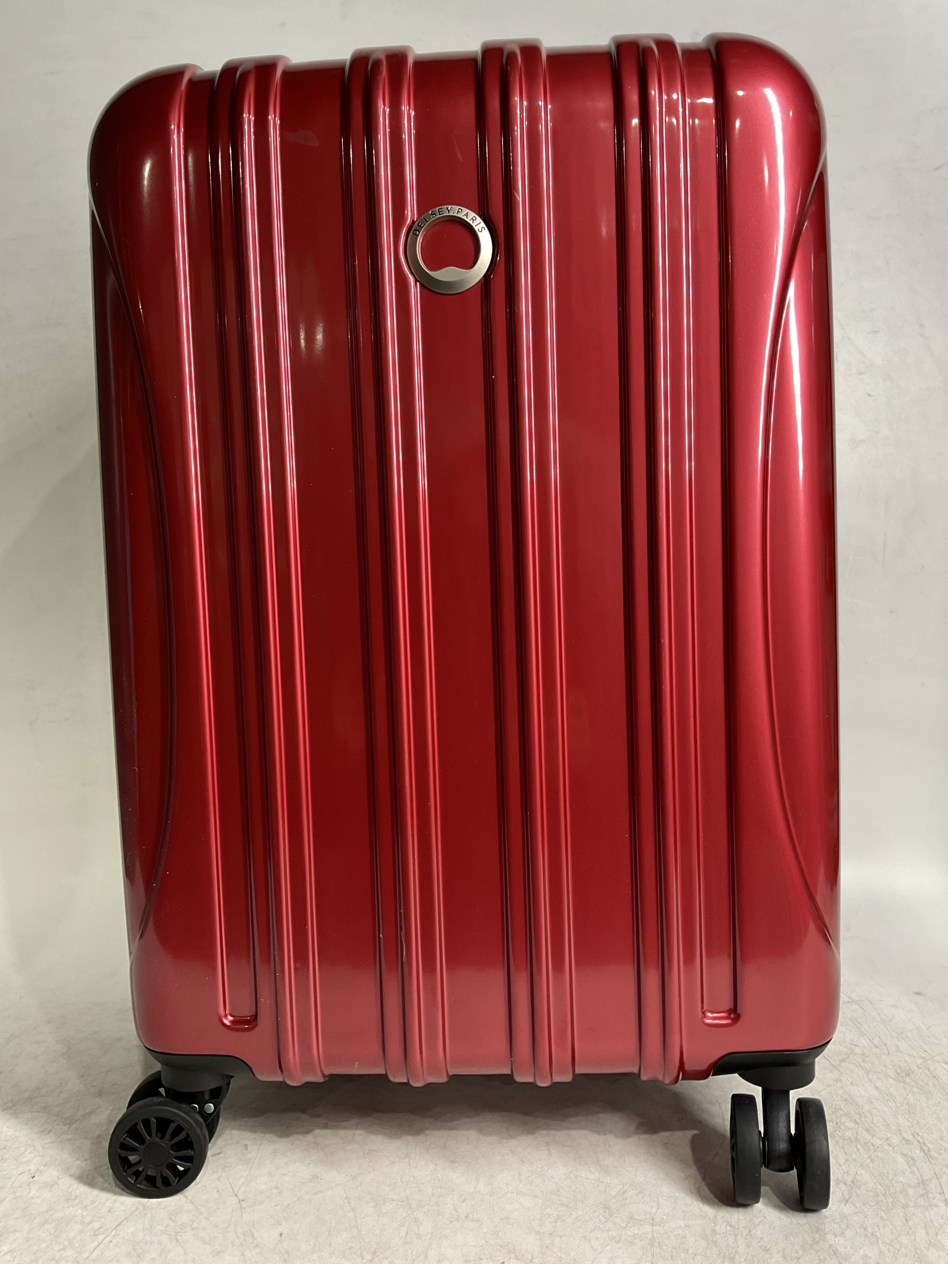 DELSEY Paris Helium Aero Hardside Expandable Luggage with Spinner Wheels ( Brick Red , Carry-On 21 Inch ) Brick Red Carry On 21 Inch U11