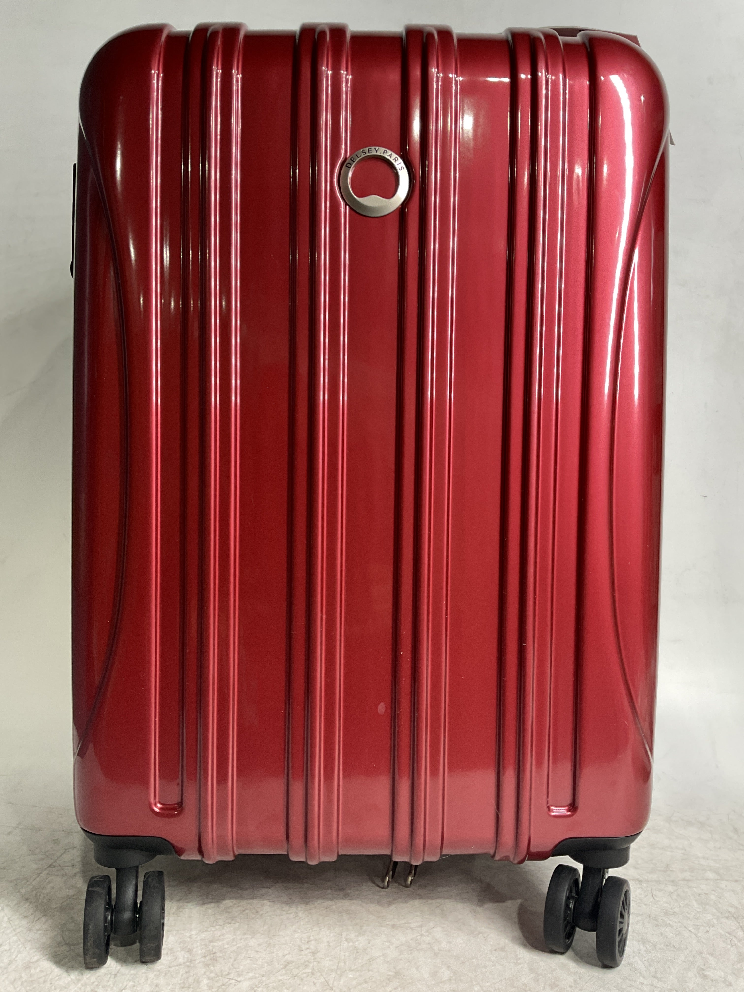DELSEY Paris Helium Aero Hardside Expandable Luggage with Spinner Wheels ( Brick Red , Carry-On 21 Inch ) Brick Red Carry On 21 Inch U12