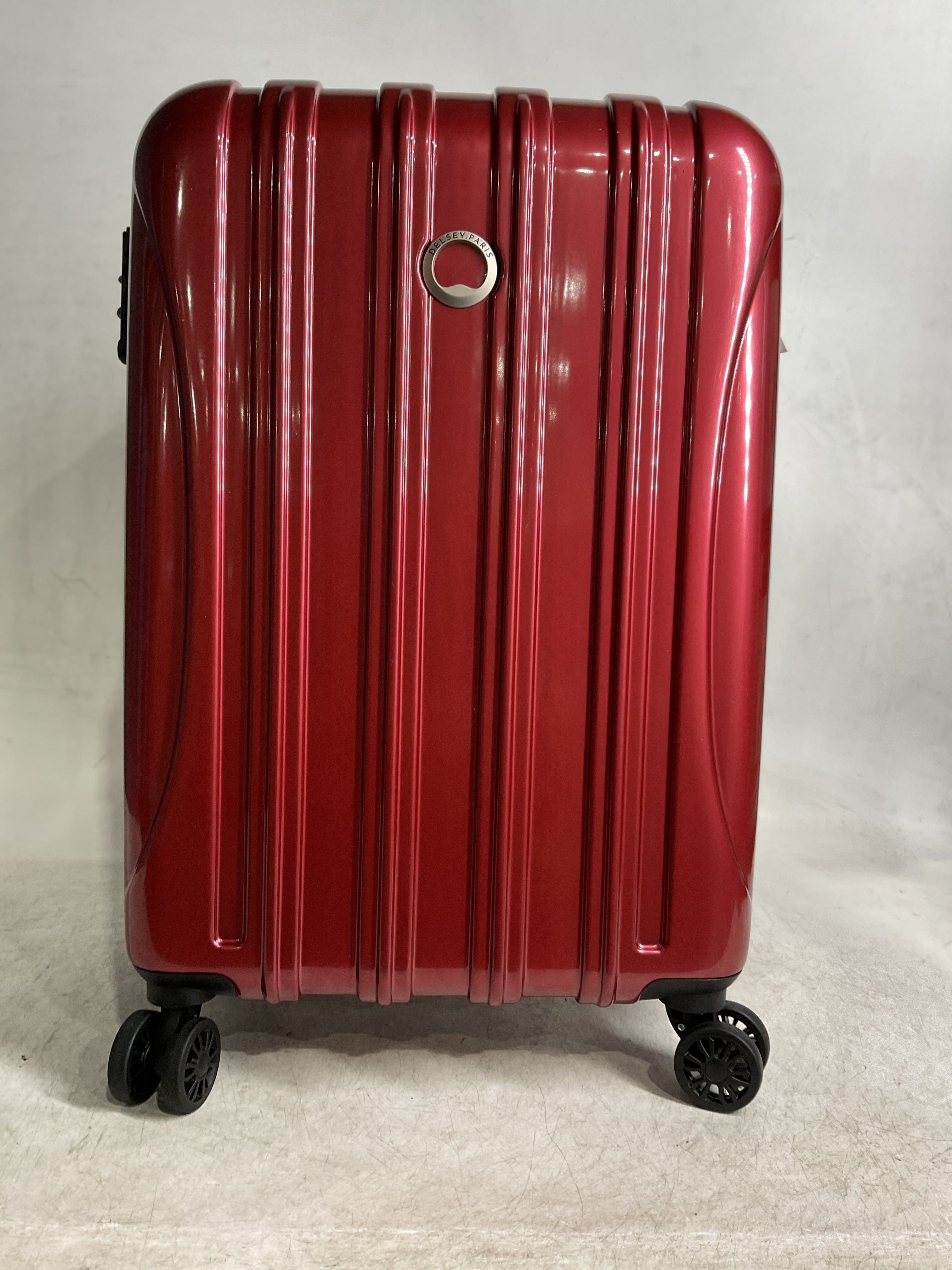 DELSEY Paris Helium Aero Hardside Expandable Luggage with Spinner Wheels ( Brick Red , Carry-On 21 Inch ) Brick Red Carry On 21 Inch U7