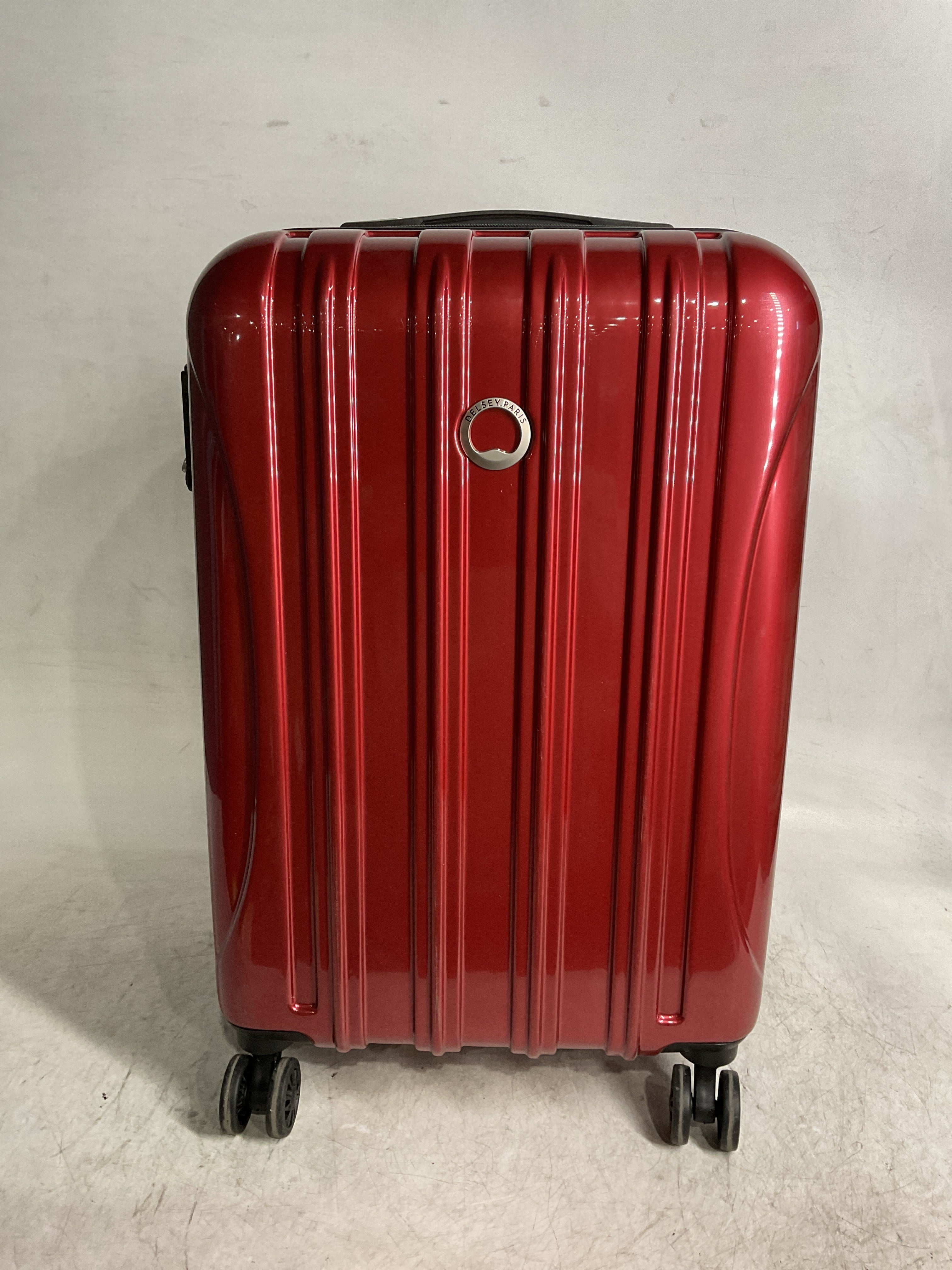 DELSEY Paris Helium Aero Hardside Expandable Luggage with Spinner Wheels ( Brick Red , Carry-On 21 Inch ) Brick Red Carry On 21 Inch U8