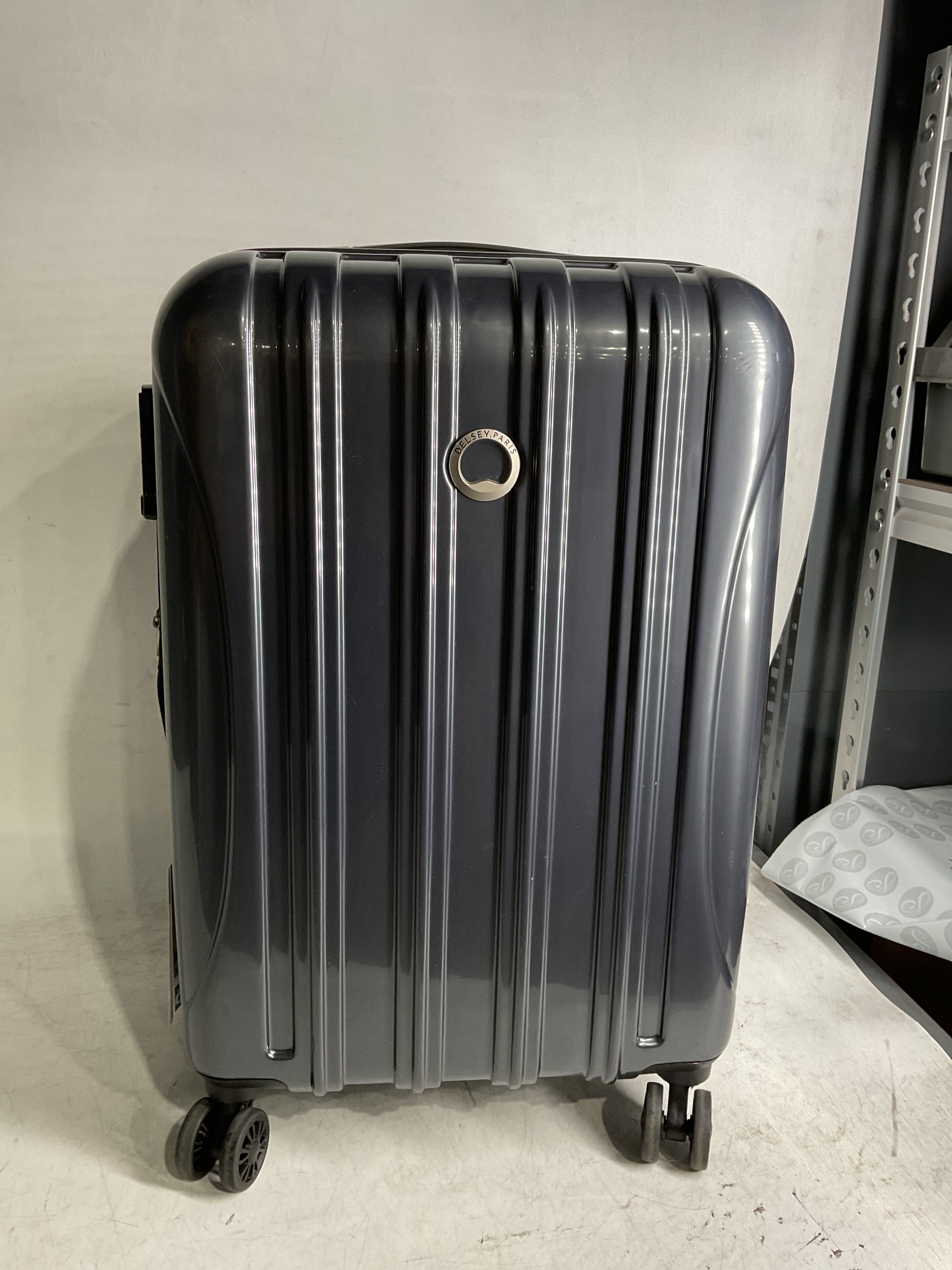 DELSEY Paris Helium Aero Hardside Expandable Luggage with Spinner Wheels ( Brushed Charcoal , Carry-On 21 Inch ) Brushed Charcoal Carry On 21 Inch U10