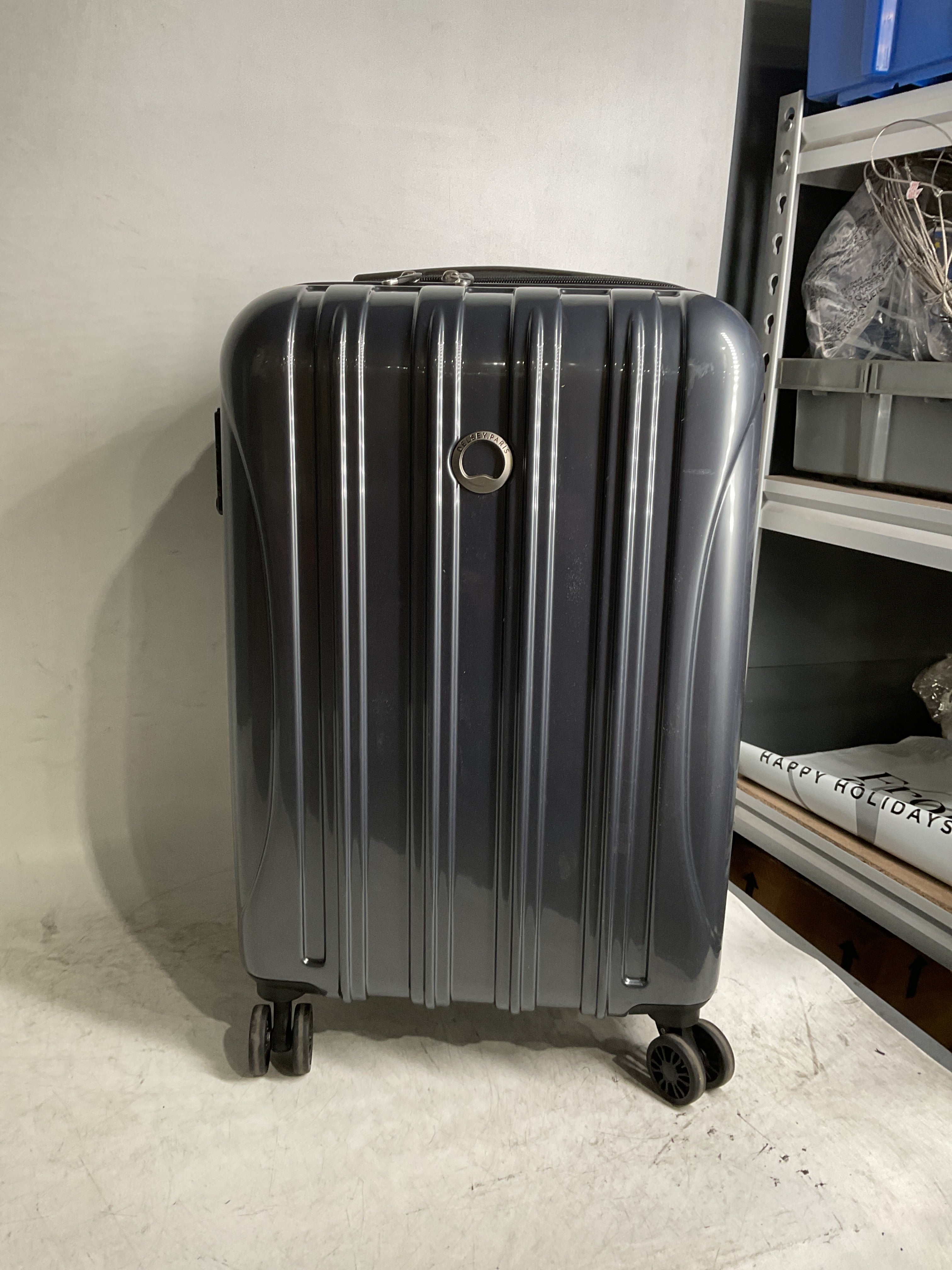 DELSEY Paris Helium Aero Hardside Expandable Luggage with Spinner Wheels ( Titanium , Carry-On 21 Inch ) Titanium Carry On 21 Inch U7