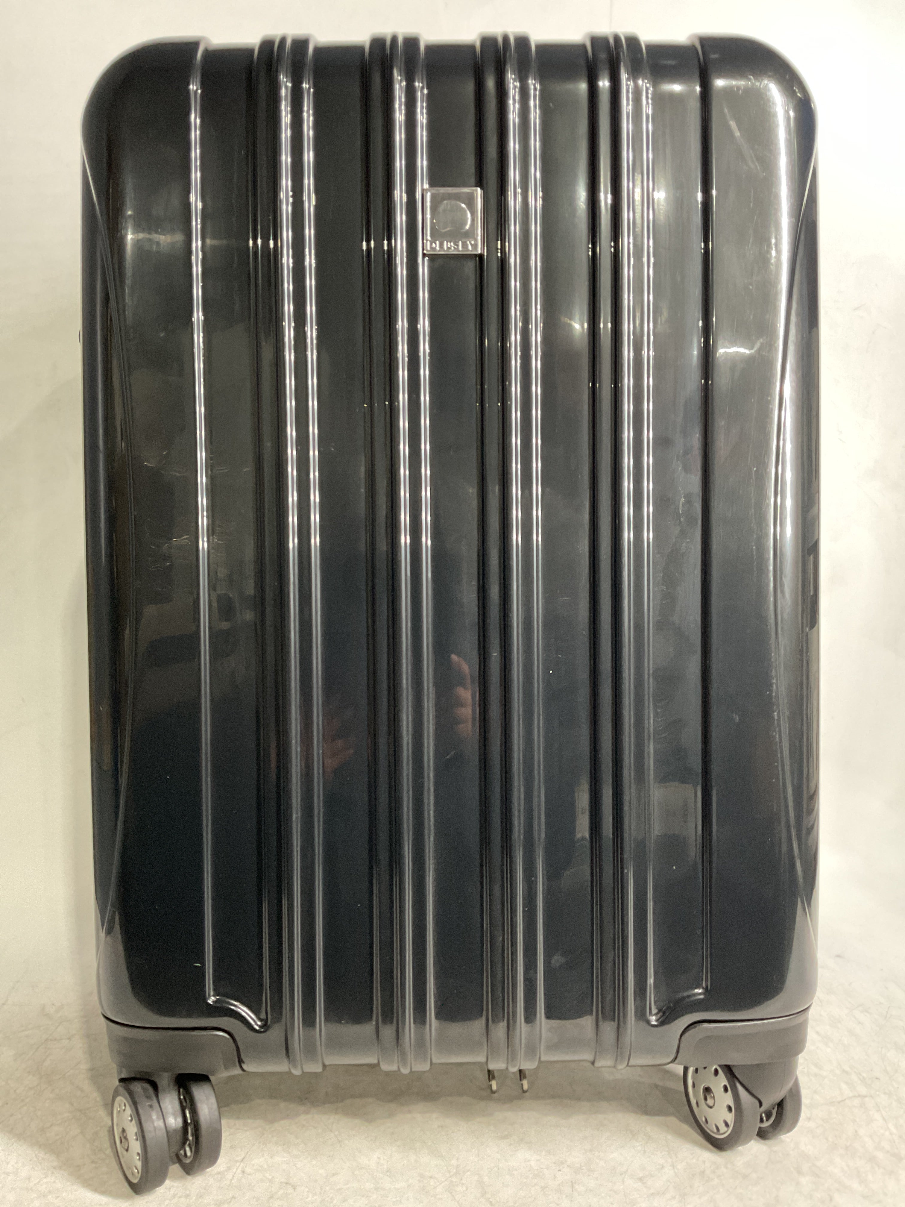 DELSEY Paris Helium Aero Hardside Expandable Luggage with Spinner Wheels ( Black , Checked-Medium 25 Inch ) Black Checked Medium 25 Inch U30