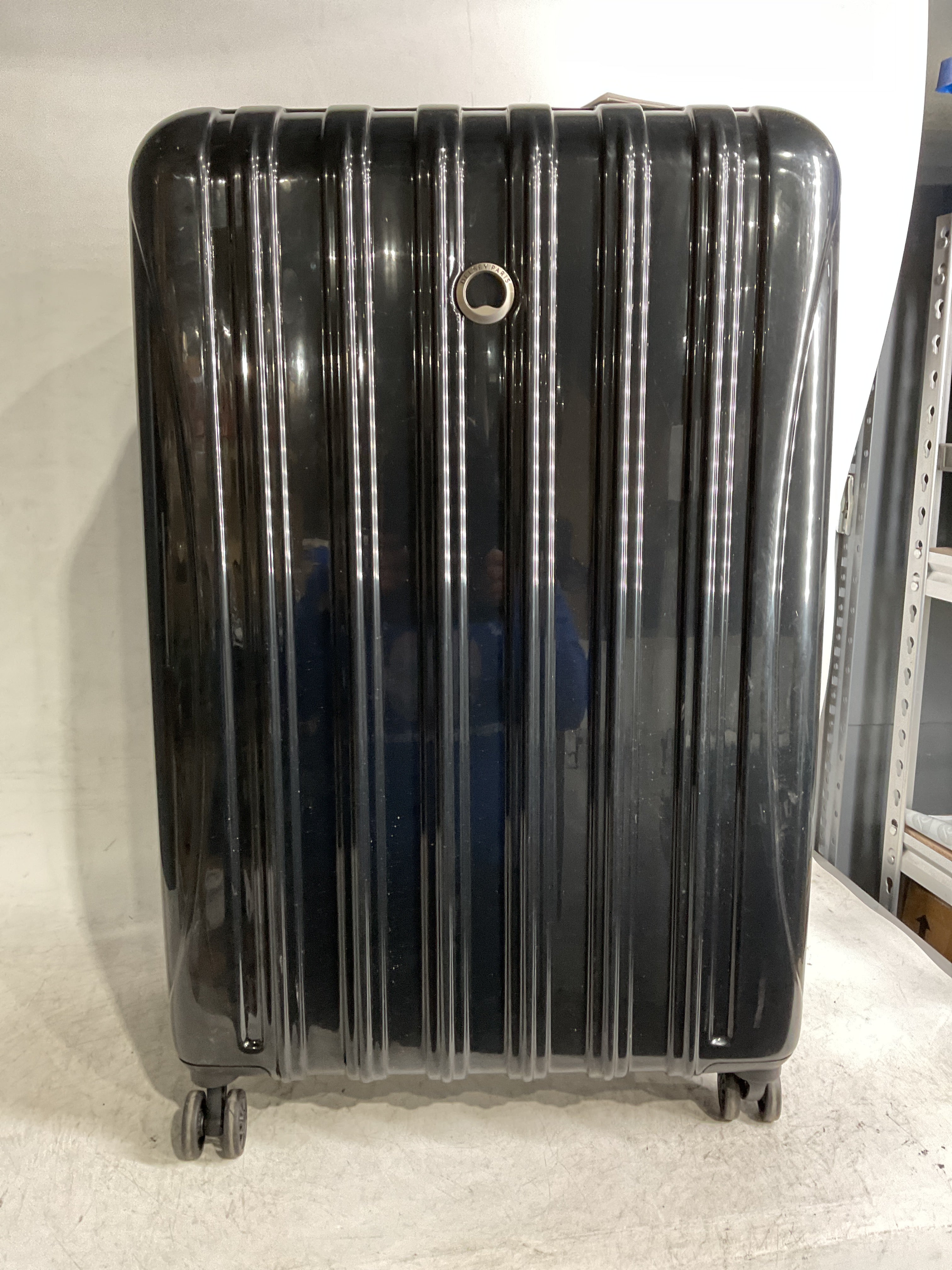 DELSEY Paris Helium Aero Hardside Expandable Luggage with Spinner Wheels ( Black , Checked-Large 29 Inch ) Black Checked Large 29 Inch U20