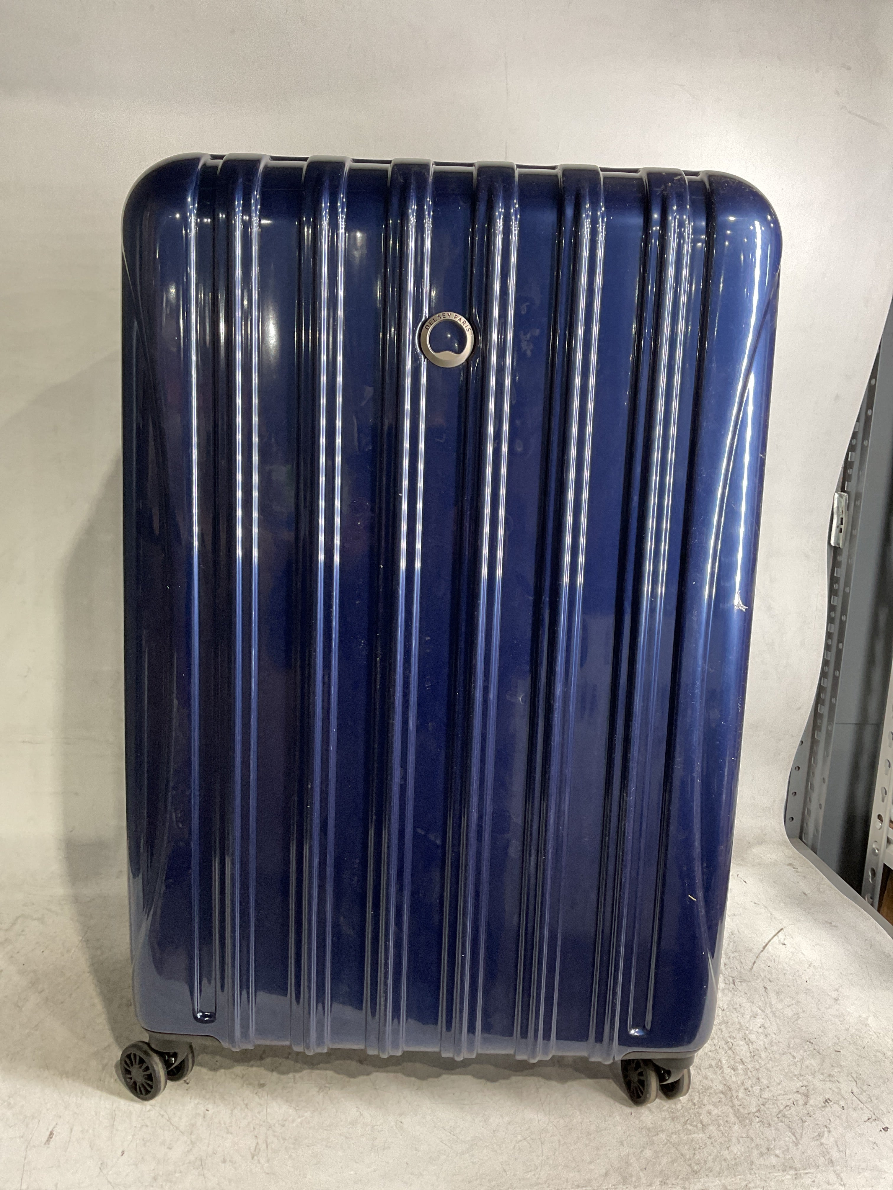 Delsey Helium Aero 29" Expandable Spinner Trolley ( Blue Cobalt , Checked-Large 29 Inch ) Blue Cobalt Checked Large 29 Inch U10