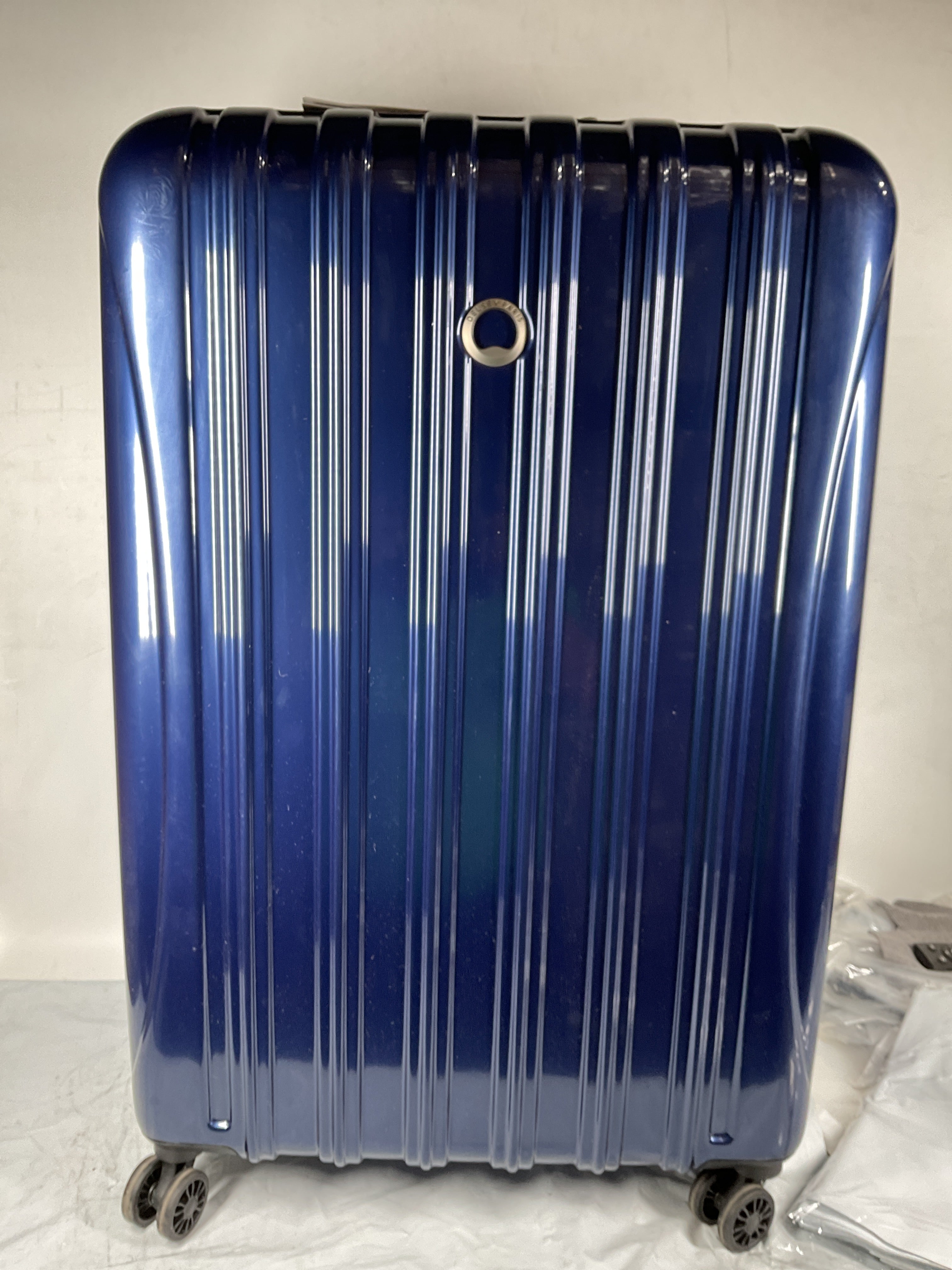 Delsey Helium Aero 29" Expandable Spinner Trolley ( Blue Cobalt , Checked-Large 29 Inch ) Blue Cobalt Checked Large 29 Inch U13