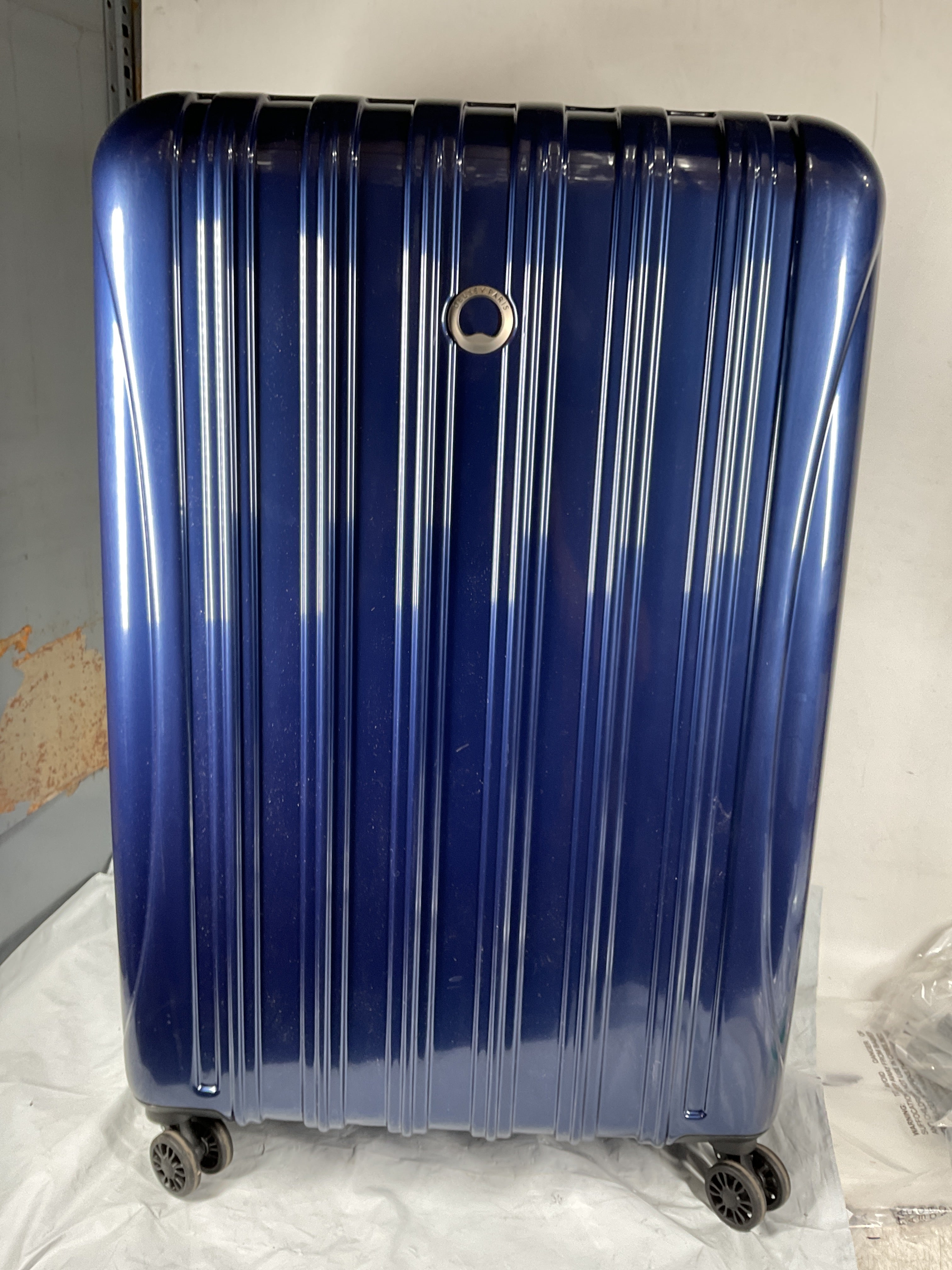 Delsey Helium Aero 29" Expandable Spinner Trolley ( Blue Cobalt , Checked-Large 29 Inch ) Blue Cobalt Checked Large 29 Inch U14