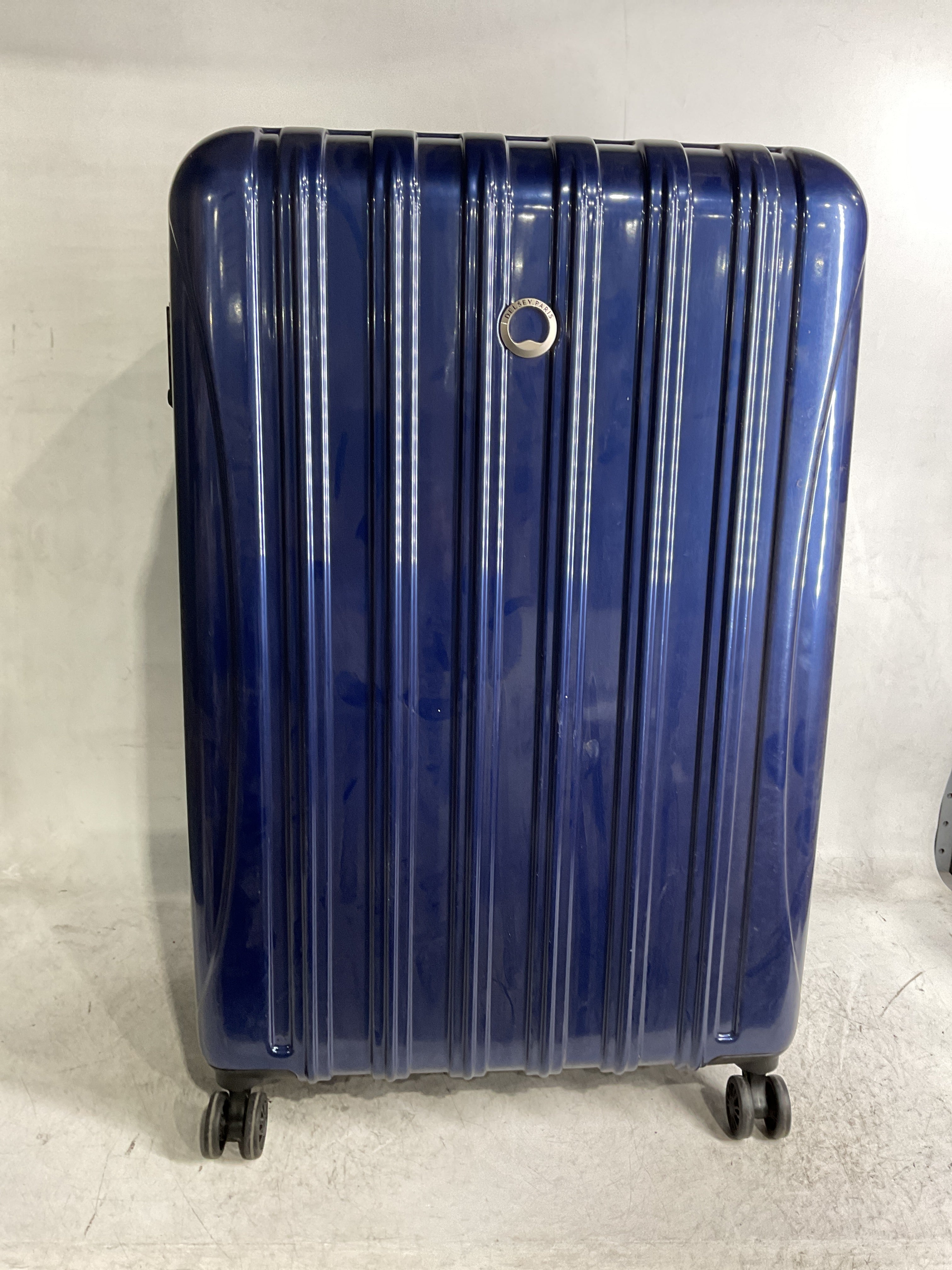 Delsey Helium Aero 29" Expandable Spinner Trolley ( Blue Cobalt , Checked-Large 29 Inch ) Blue Cobalt Checked Large 29 Inch U9