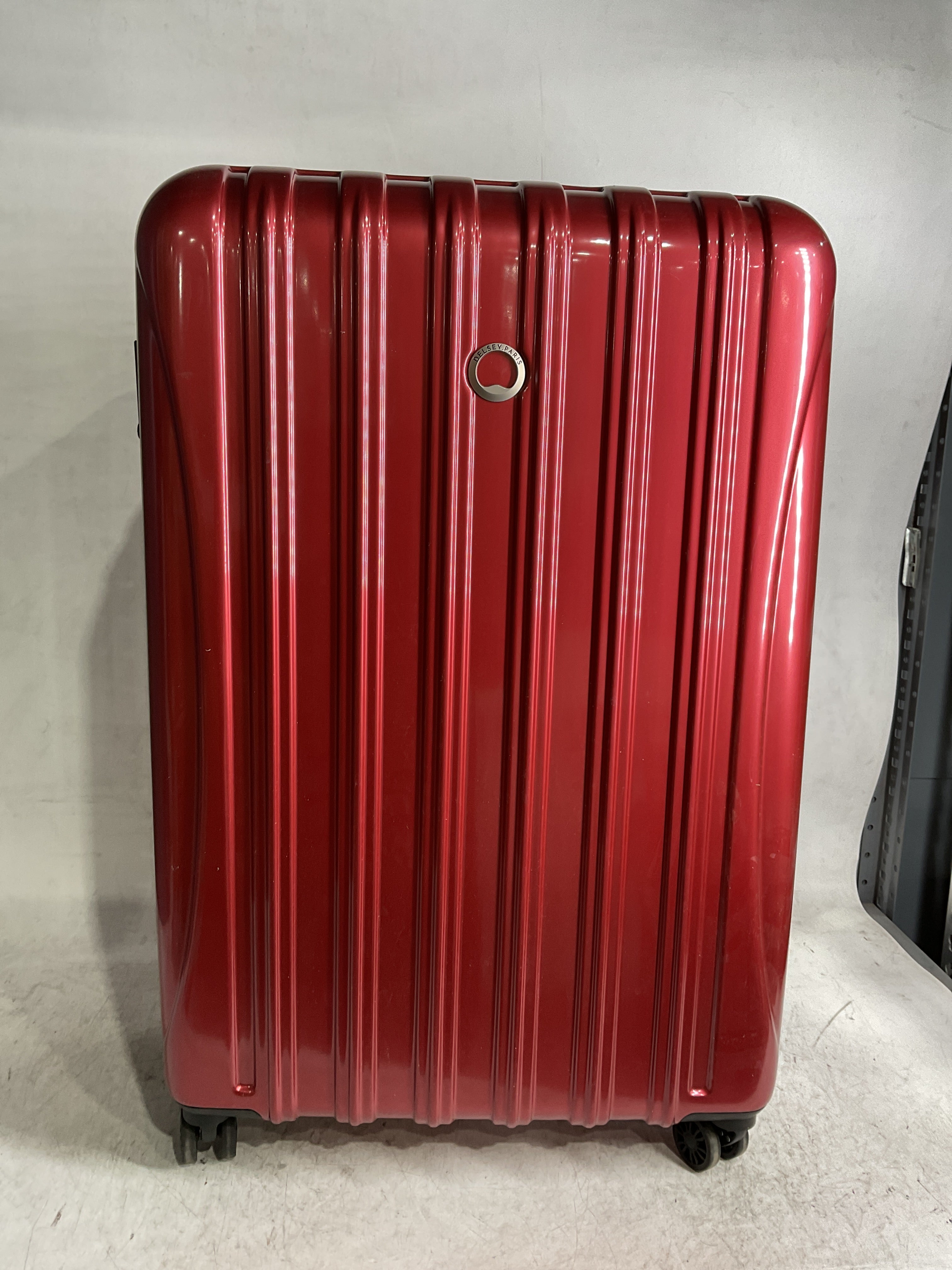 DELSEY Paris Helium Aero Hardside Expandable Luggage with Spinner Wheels ( Brick Red , Checked-Large 29 Inch ) Brick Red Checked Large 29 Inch U5
