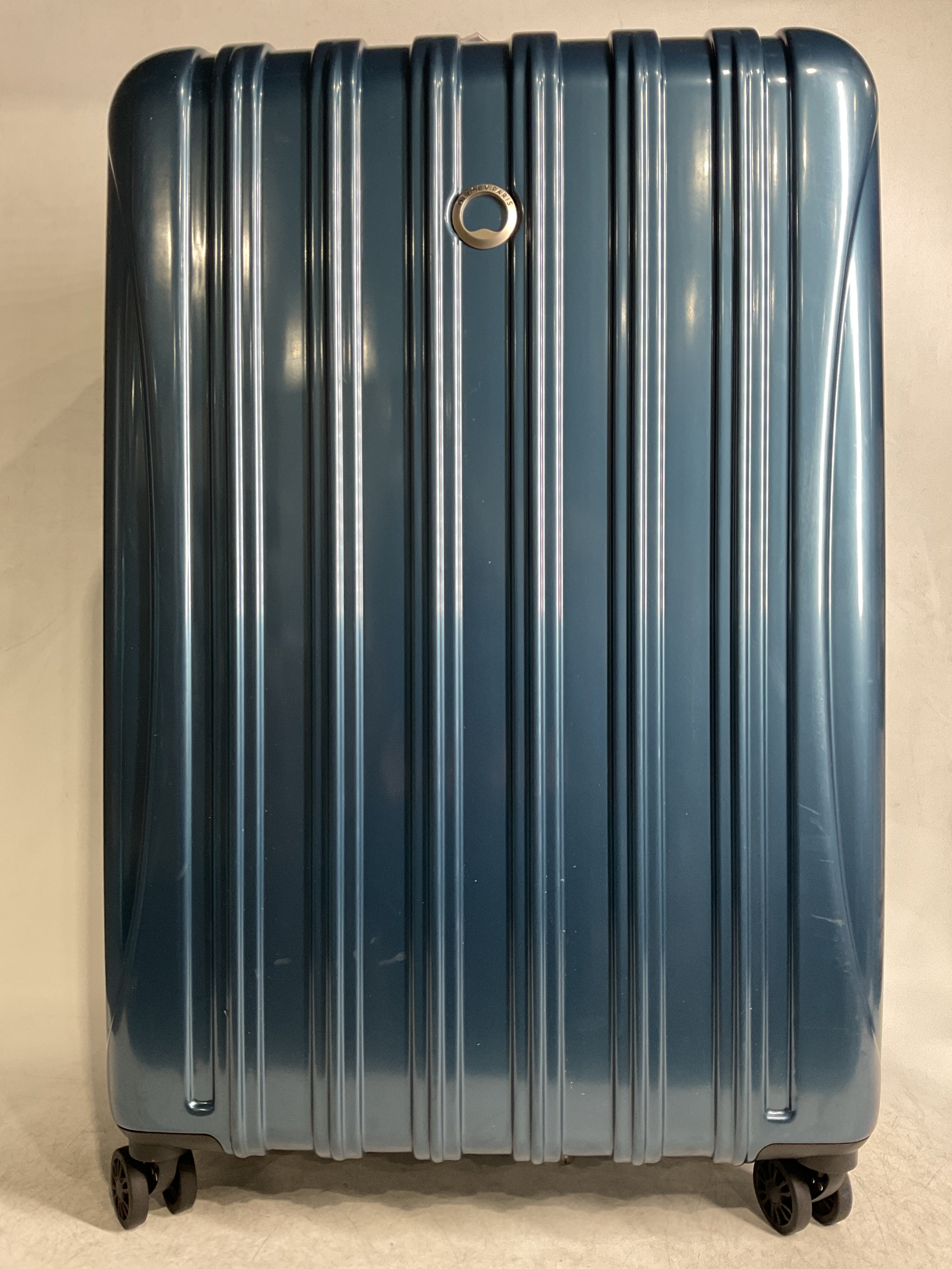 DELSEY Paris Helium Aero Hardside Expandable Luggage with Spinner Wheels ( Teal , Checked-Large 29 Inch ) Teal Checked Large 29 Inch U21