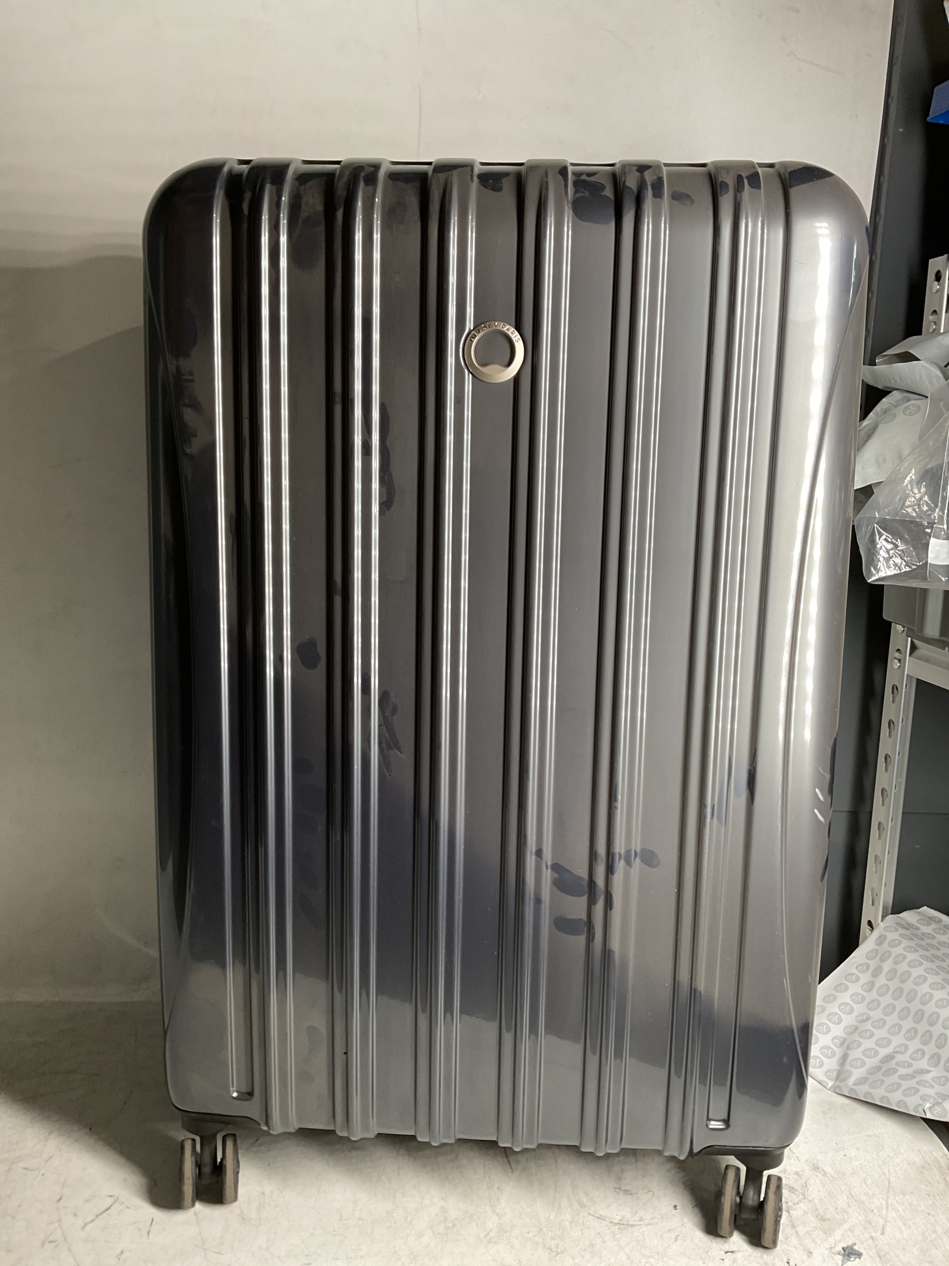 DELSEY Paris Helium Aero Hardside Expandable Luggage with Spinner Wheels ( Titanium , 3-Piece Set (21/24/28) ) Titanium 3 Piece Set 21 24 28 U1