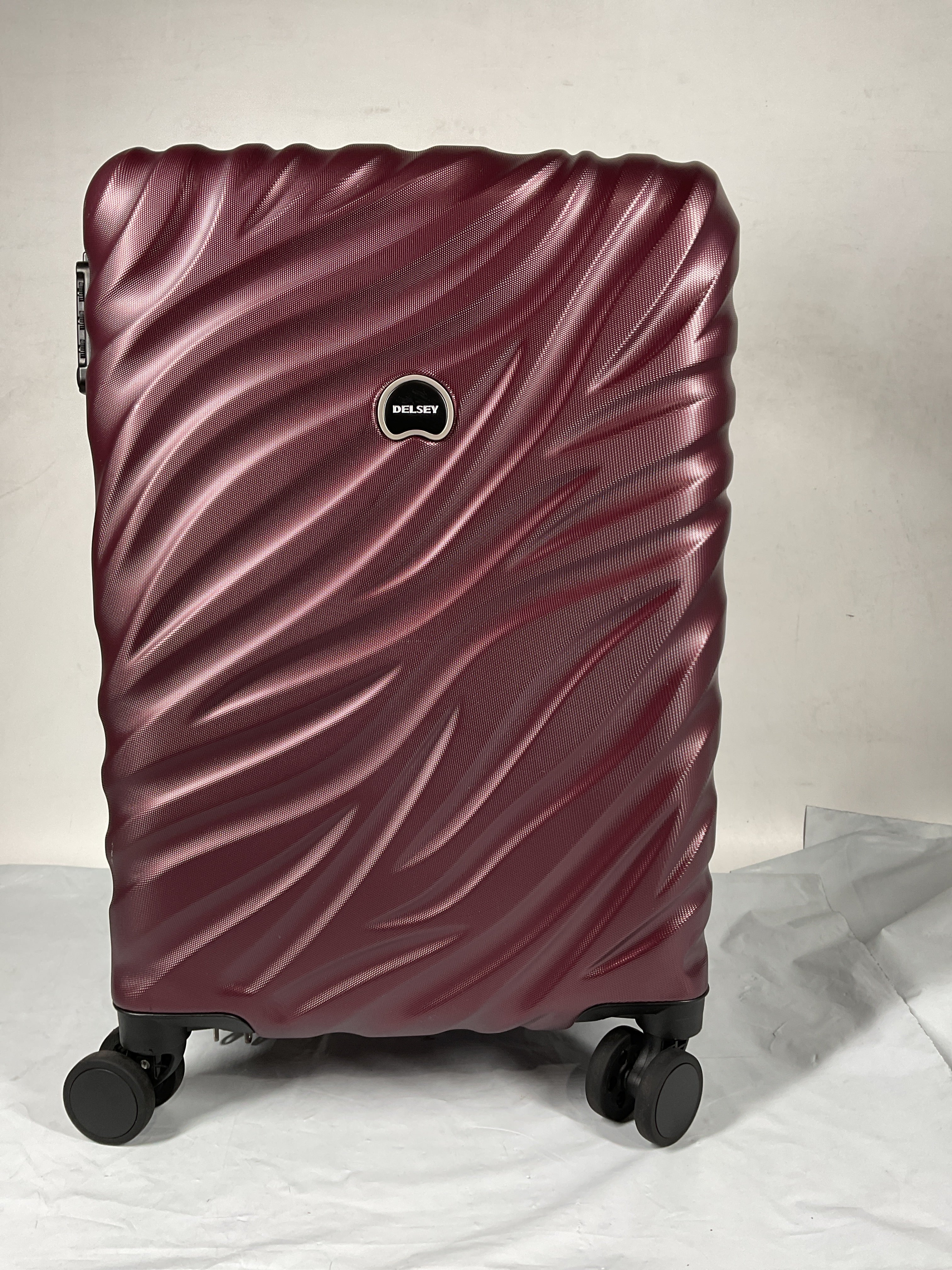 Delsey Alexis Lightweight Luggage, 4-Wheel Spinners Hardshell Suitcase, Expandable with TSA Lock  ( Burgundy , Carry-On 21-Inch ) Burgundy Carry On 21 Inch U10