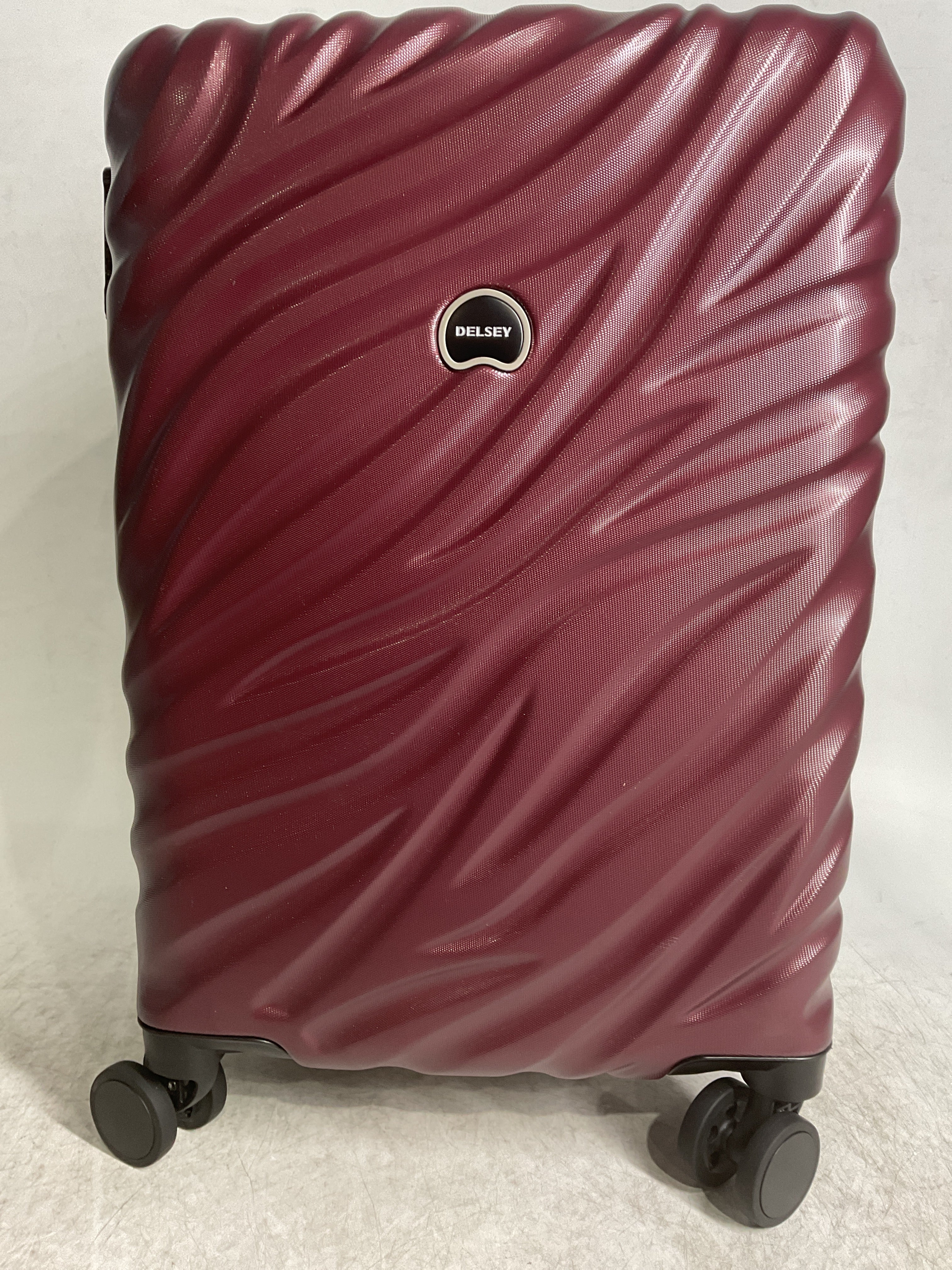 Delsey Alexis Lightweight Luggage, 4-Wheel Spinners Hardshell Suitcase, Expandable with TSA Lock  ( Burgundy , Carry-On 21-Inch ) Burgundy Carry On 21 Inch U8