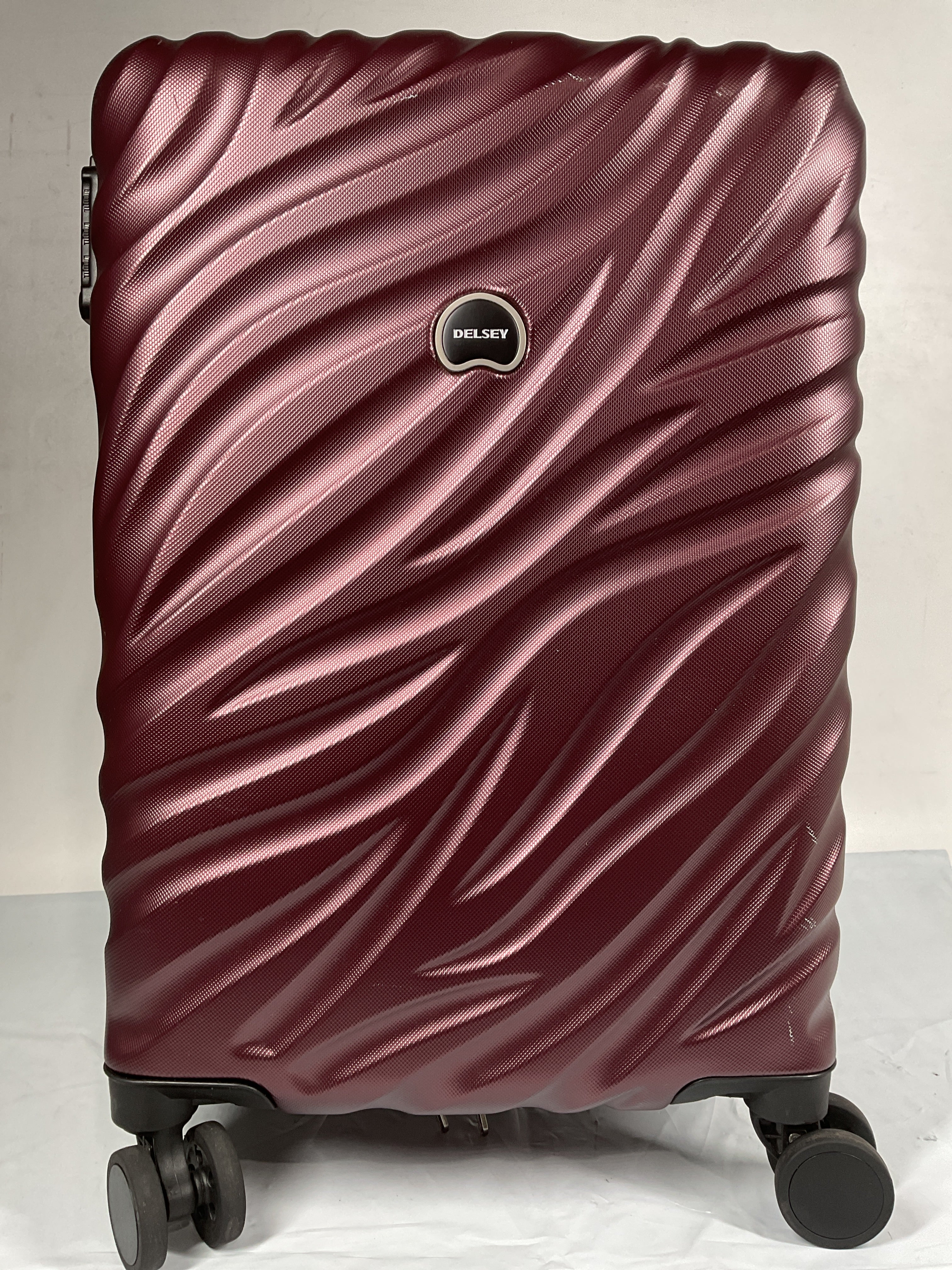 Delsey Alexis Lightweight Luggage, 4-Wheel Spinners Hardshell Suitcase, Expandable with TSA Lock  ( Burgundy , Carry-On 21-Inch ) Burgundy Carry On 21 Inch U9