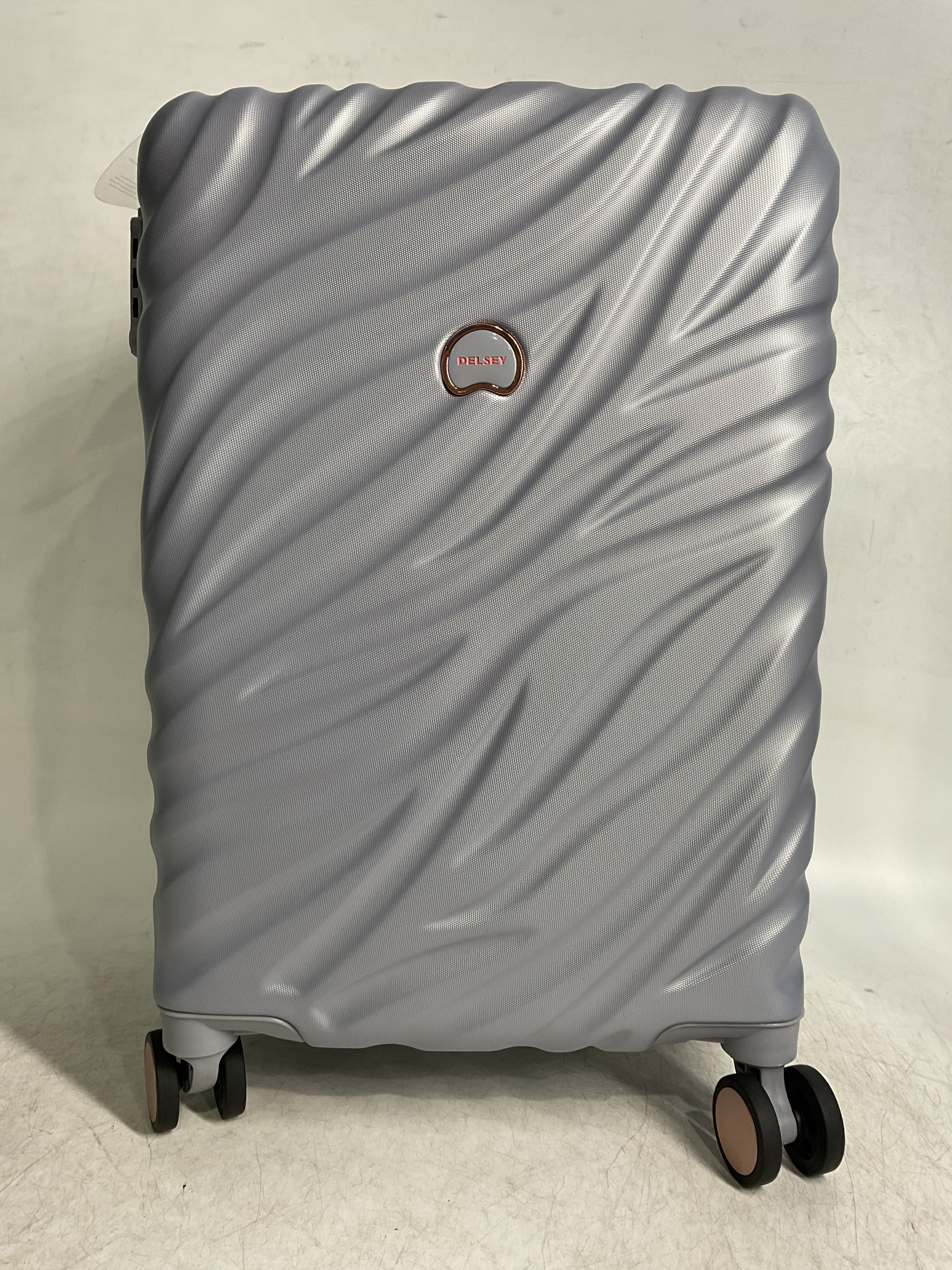 Delsey Alexis Lightweight Luggage, 4-Wheel Spinners Hardshell Suitcase, Expandable with TSA Lock  ( Platinum/Rose Gold , Carry-On 21-Inch ) Platinum/Rose Gold Carry On 21 Inch U7