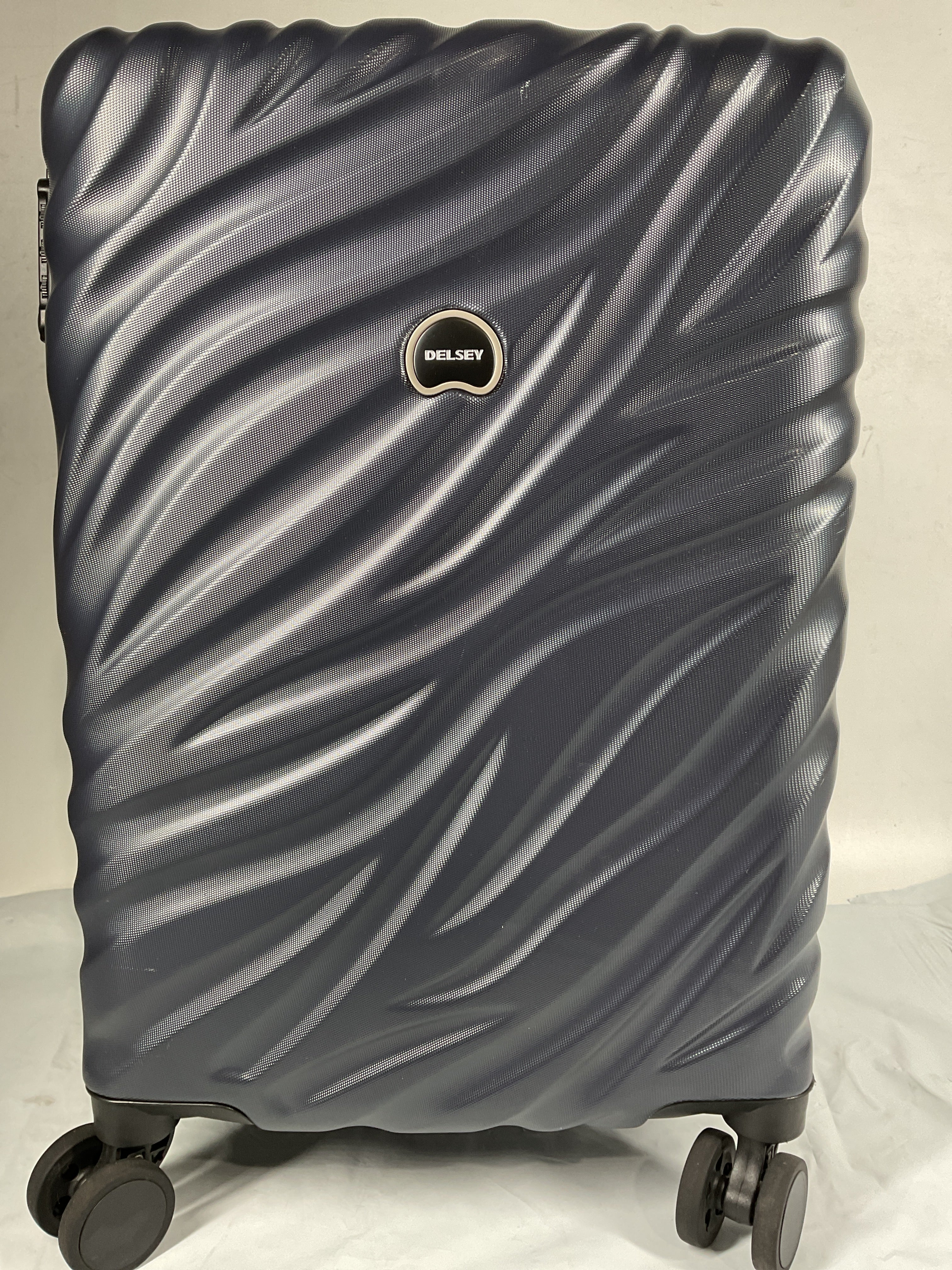 Delsey Alexis Lightweight Luggage, 4-Wheel Spinners Hardshell Suitcase, Expandable with TSA Lock  ( Navy , Carry-On 21-Inch ) Navy Carry On 21 Inch U10