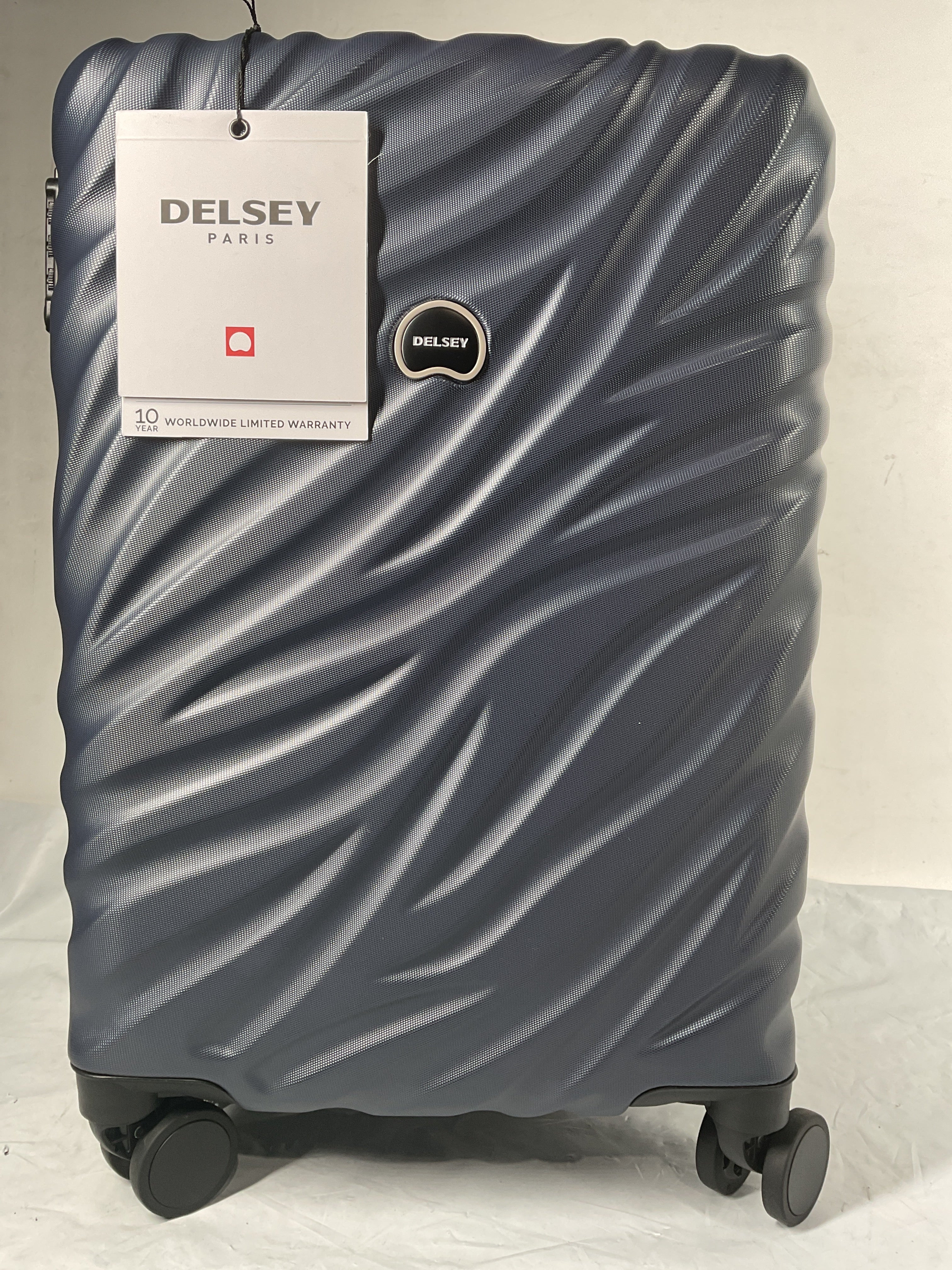 Delsey Alexis Lightweight Luggage, 4-Wheel Spinners Hardshell Suitcase, Expandable with TSA Lock  ( Navy , Carry-On 21-Inch ) Navy Carry On 21 Inch U9