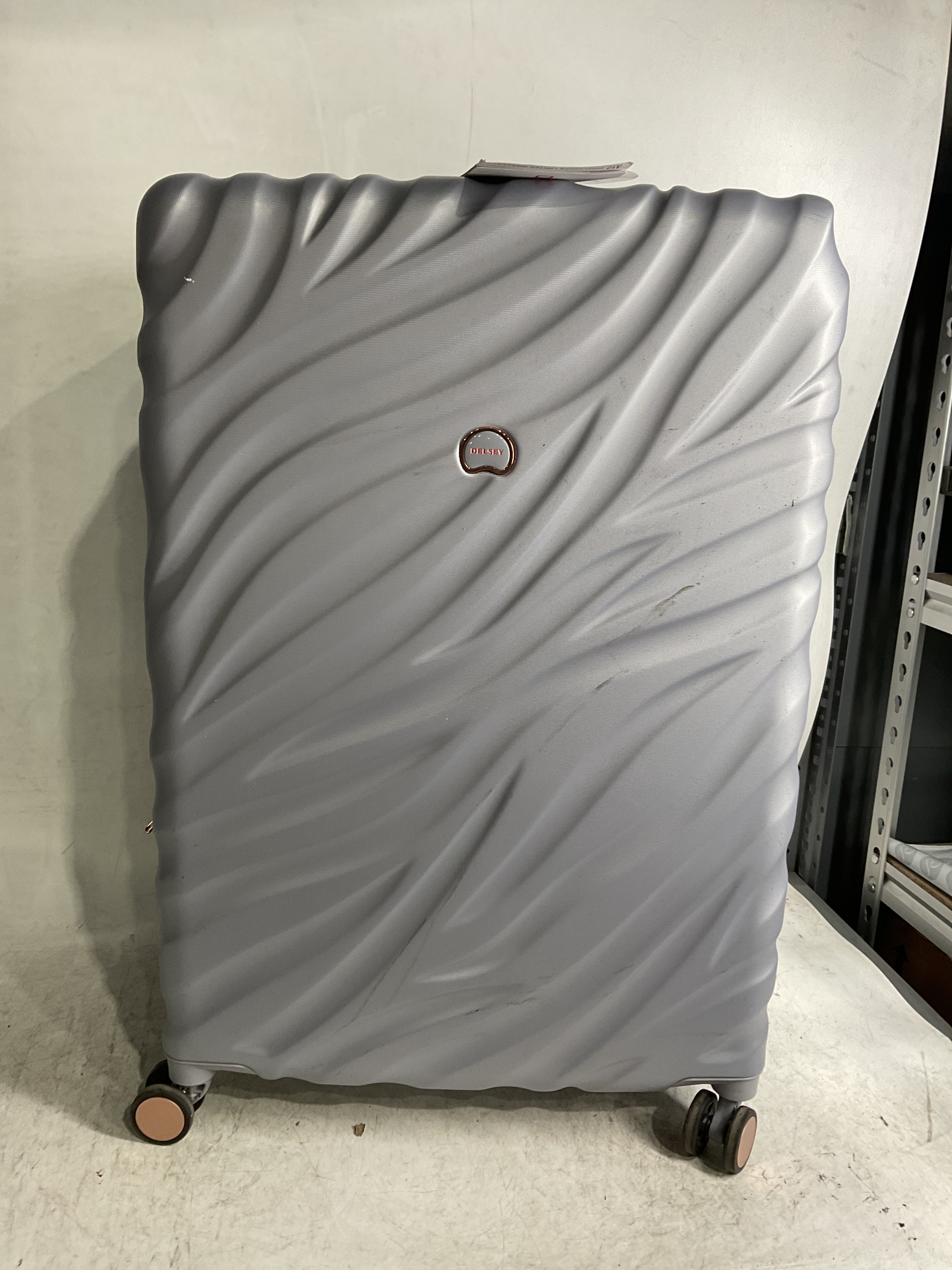 Delsey Alexis Lightweight Luggage, 4-Wheel Spinners Hardshell Suitcase, Expandable with TSA Lock  ( Platinum/Rose Gold , Checked-Large 29-Inch ) Platinum/Rose Gold Checked Large 29 Inch U7
