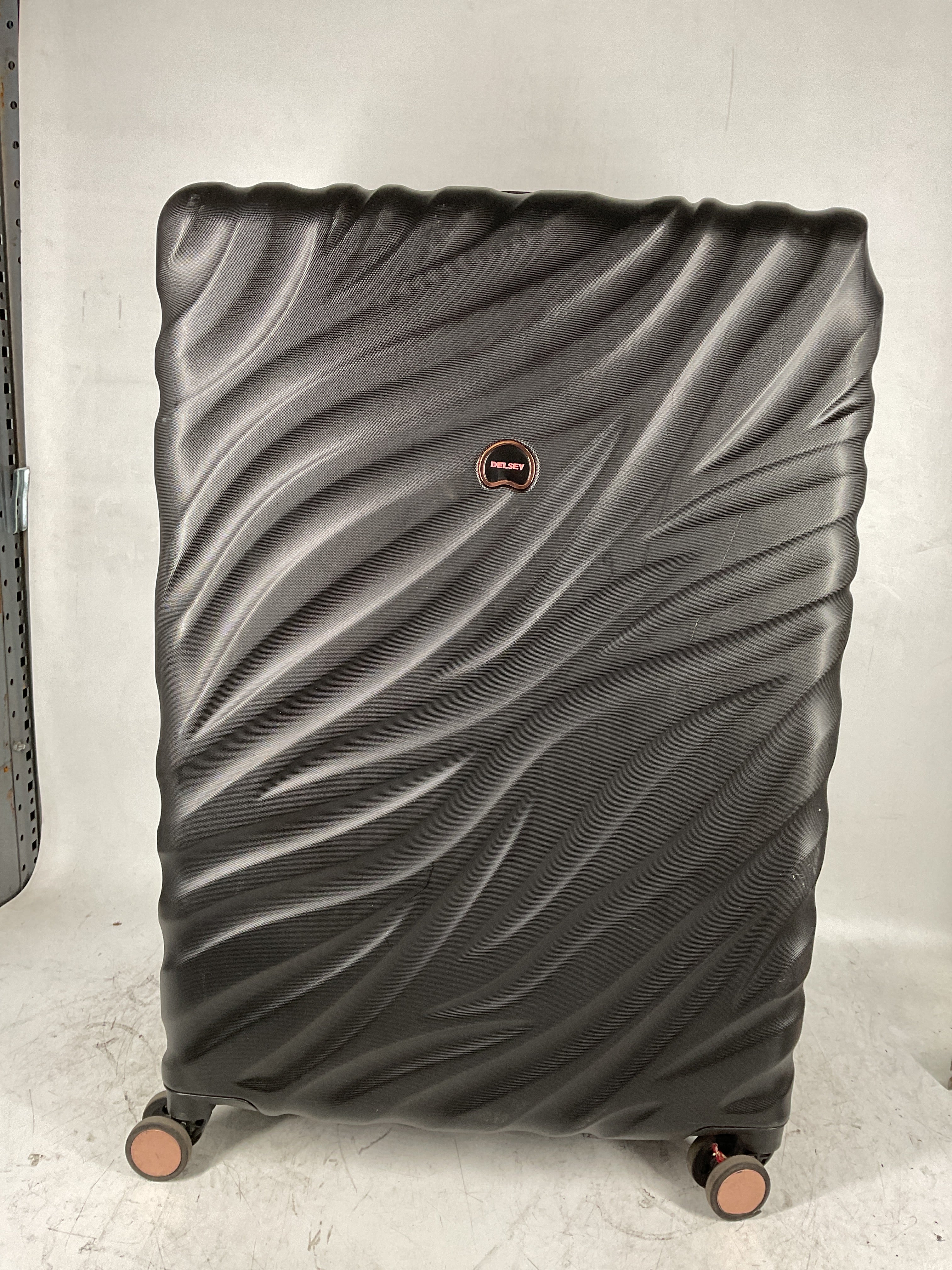Delsey Alexis Lightweight Luggage, 4-Wheel Spinners Hardshell Suitcase, Expandable with TSA Lock  ( Black/Rose Gold , 3-piece Set (21"/25"/29") ) Black/Rose Gold 3 Piece Set 21 25 29 U1