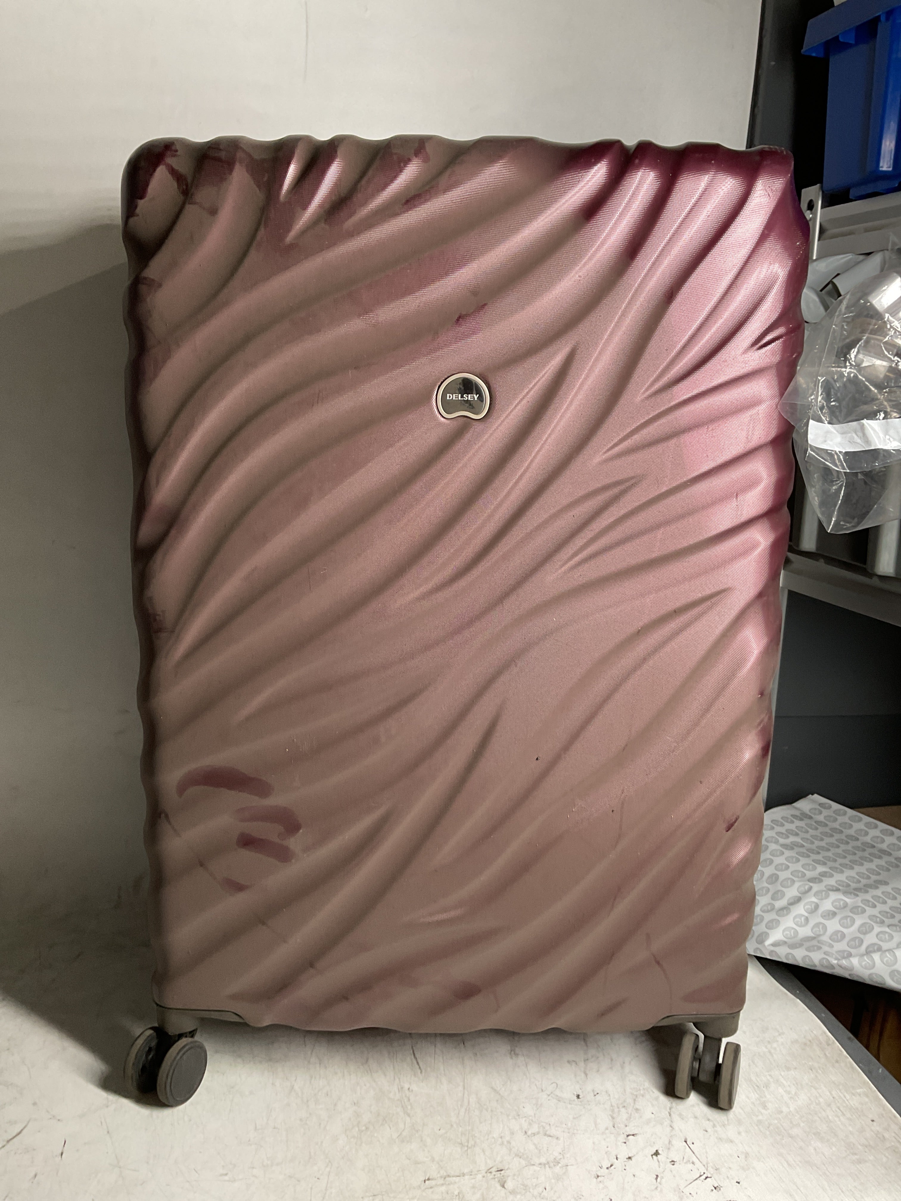 Delsey Alexis Lightweight Luggage, 4-Wheel Spinners Hardshell Suitcase, Expandable with TSA Lock  ( Burgundy , 3-piece Set (21"/25"/29") ) Burgundy 3 Piece Set 21 25 29 U4