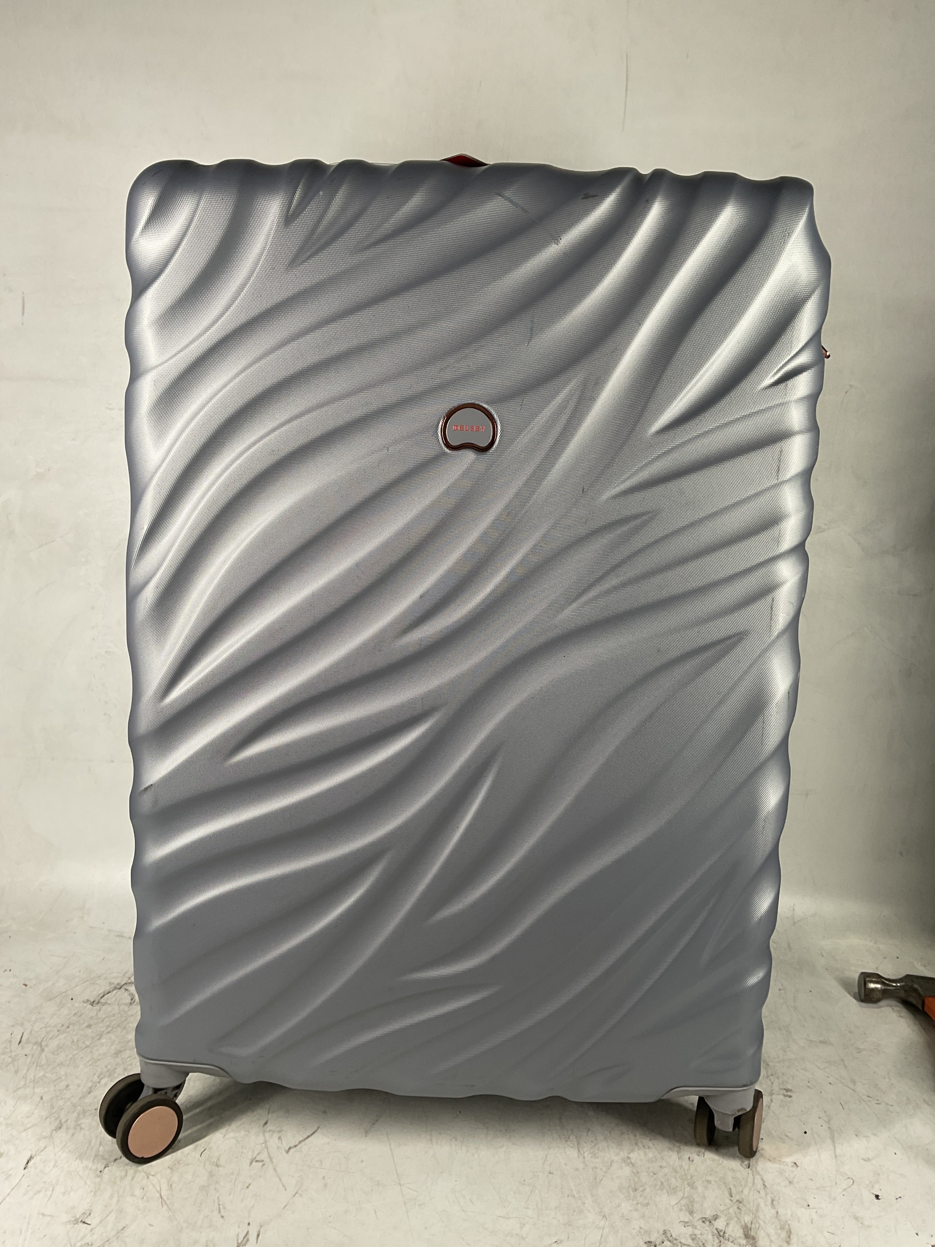 Delsey Alexis Lightweight Luggage, 4-Wheel Spinners Hardshell Suitcase, Expandable with TSA Lock  ( Platinum/Rose Gold , 3-piece Set (21"/25"/29") ) Platinum/Rose Gold 3 Piece Set 21 25 29 U4