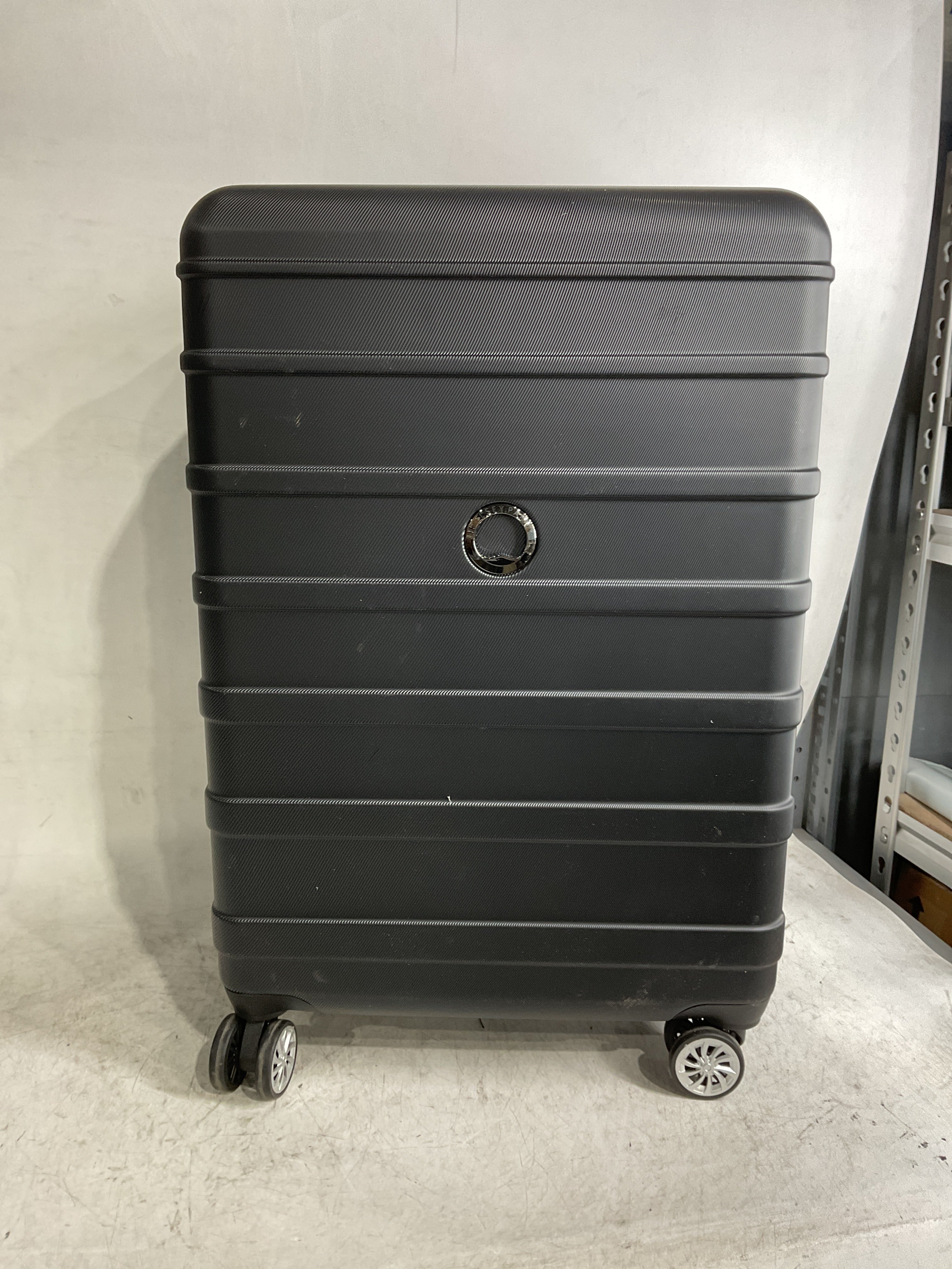 DELSEY Paris Margot Hardside Spinner Luggage Collection ( Black , Checked Medium 24 Inch ) Black Checked Medium 24 Inch U11