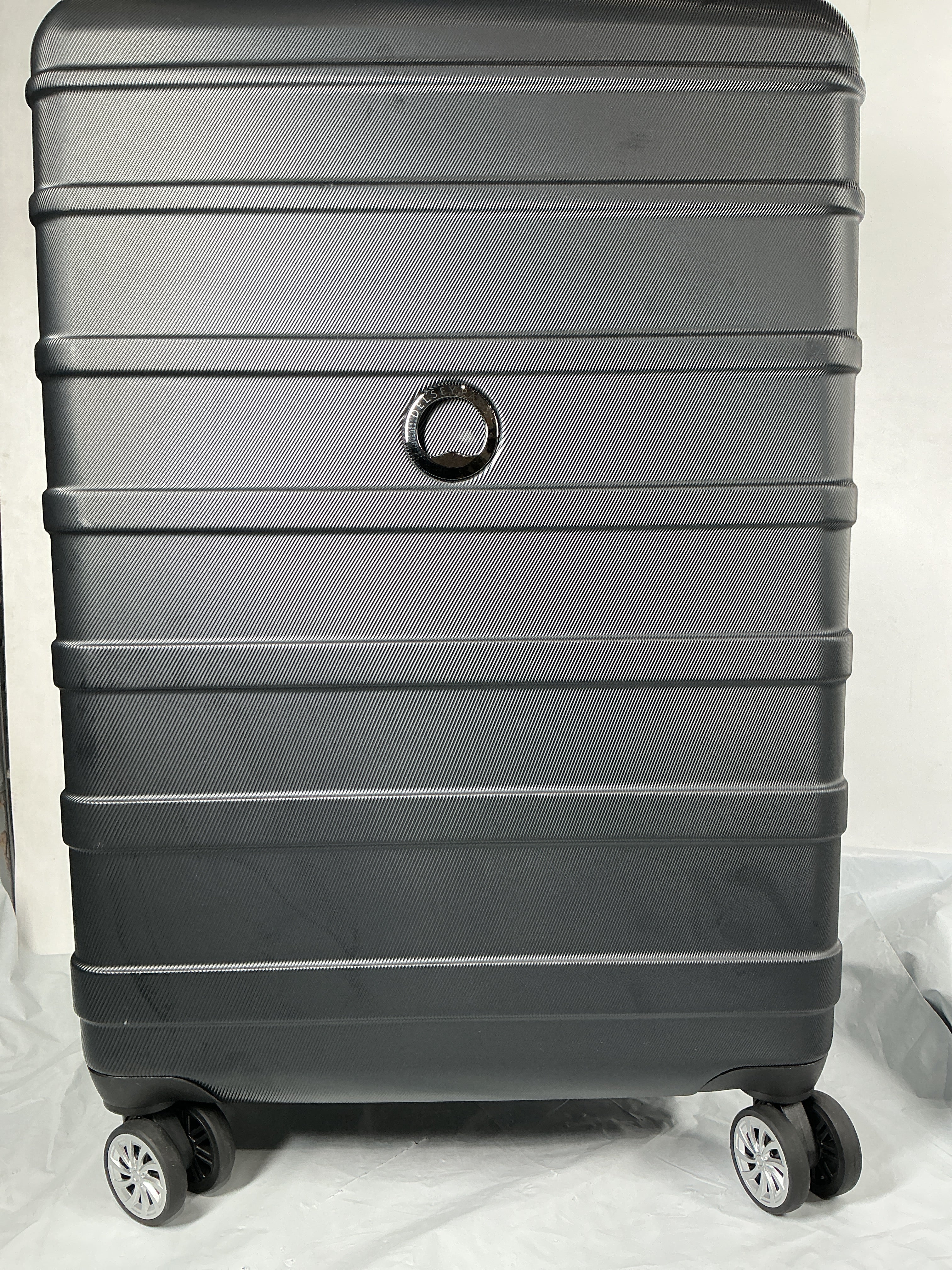 DELSEY Paris Margot Hardside Spinner Luggage Collection ( Black , Checked Medium 24 Inch ) Black Checked Medium 24 Inch U16