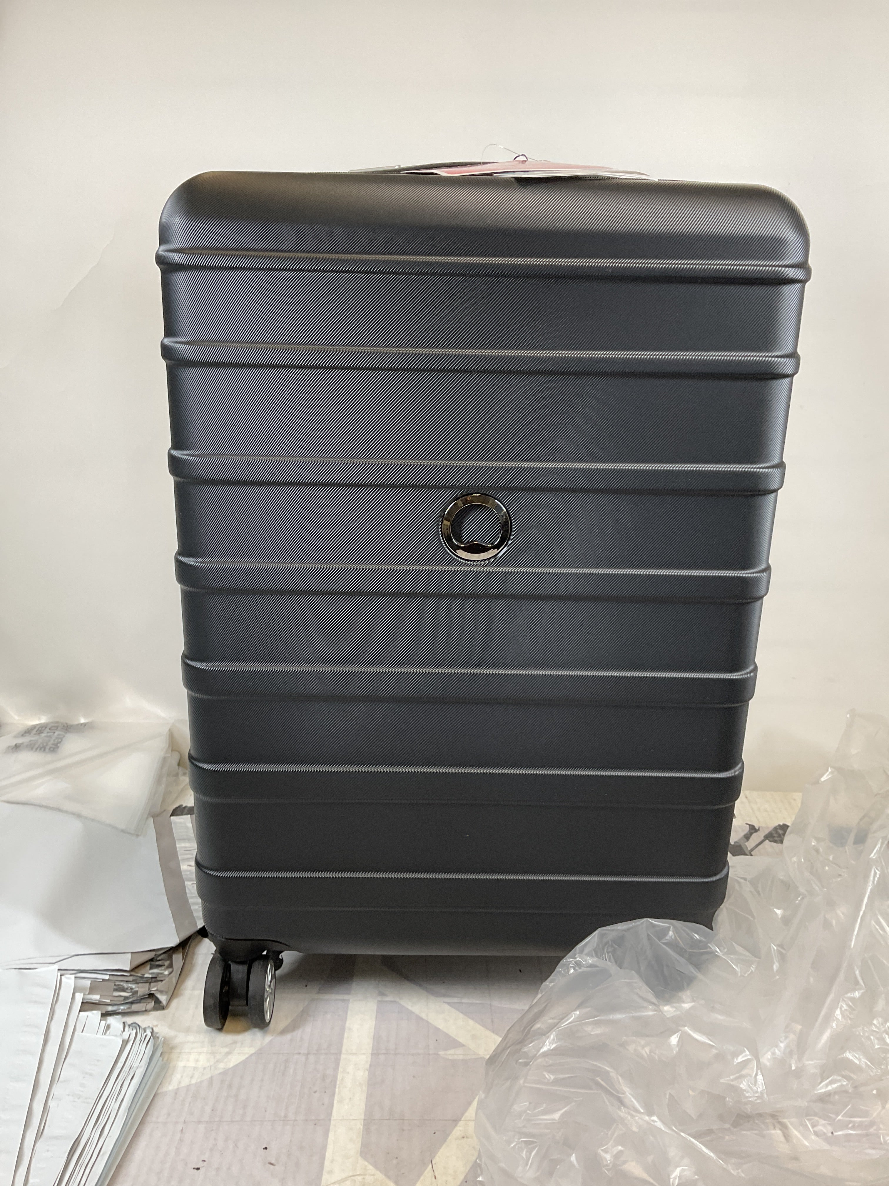 DELSEY Paris Margot Hardside Spinner Luggage Collection ( Black , Checked Medium 24 Inch ) Black Checked Medium 24 Inch U21