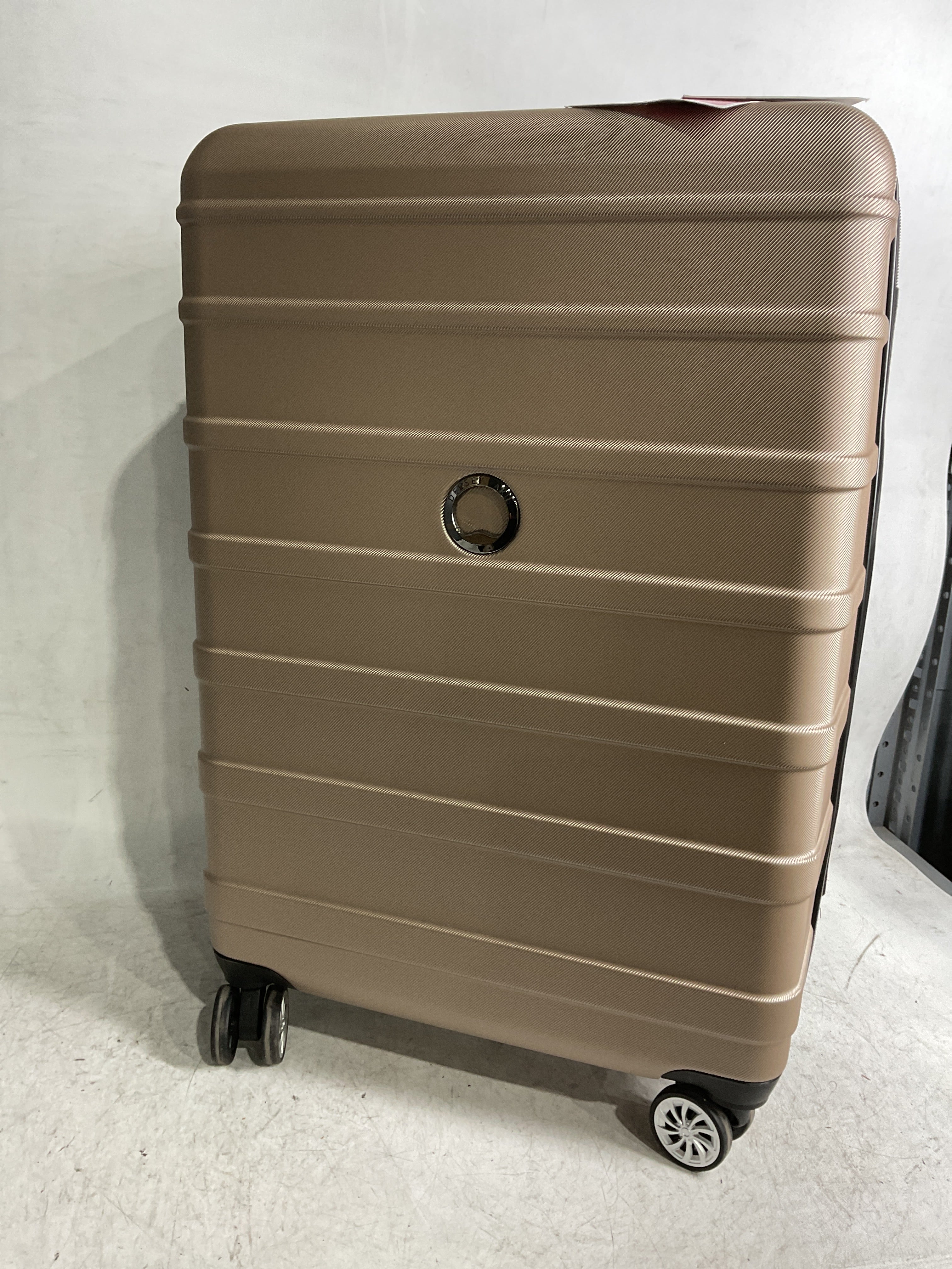 DELSEY Paris Margot Hardside Spinner Luggage Collection ( Gold , Checked Medium 24 Inch ) Gold Checked Medium 24 Inch U4