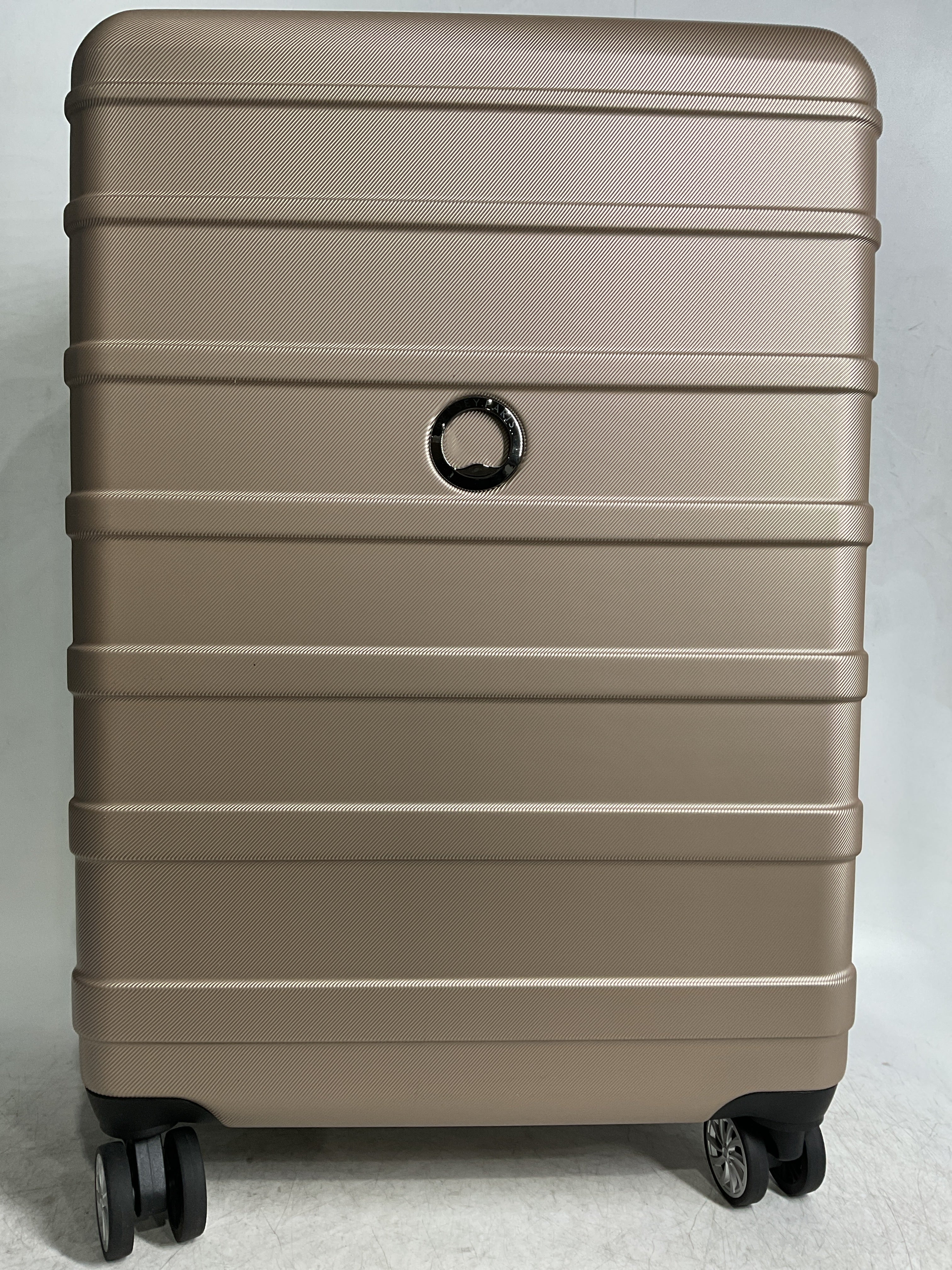 DELSEY Paris Margot Hardside Spinner Luggage Collection ( Gold , Checked Medium 24 Inch ) Gold Checked Medium 24 Inch U6