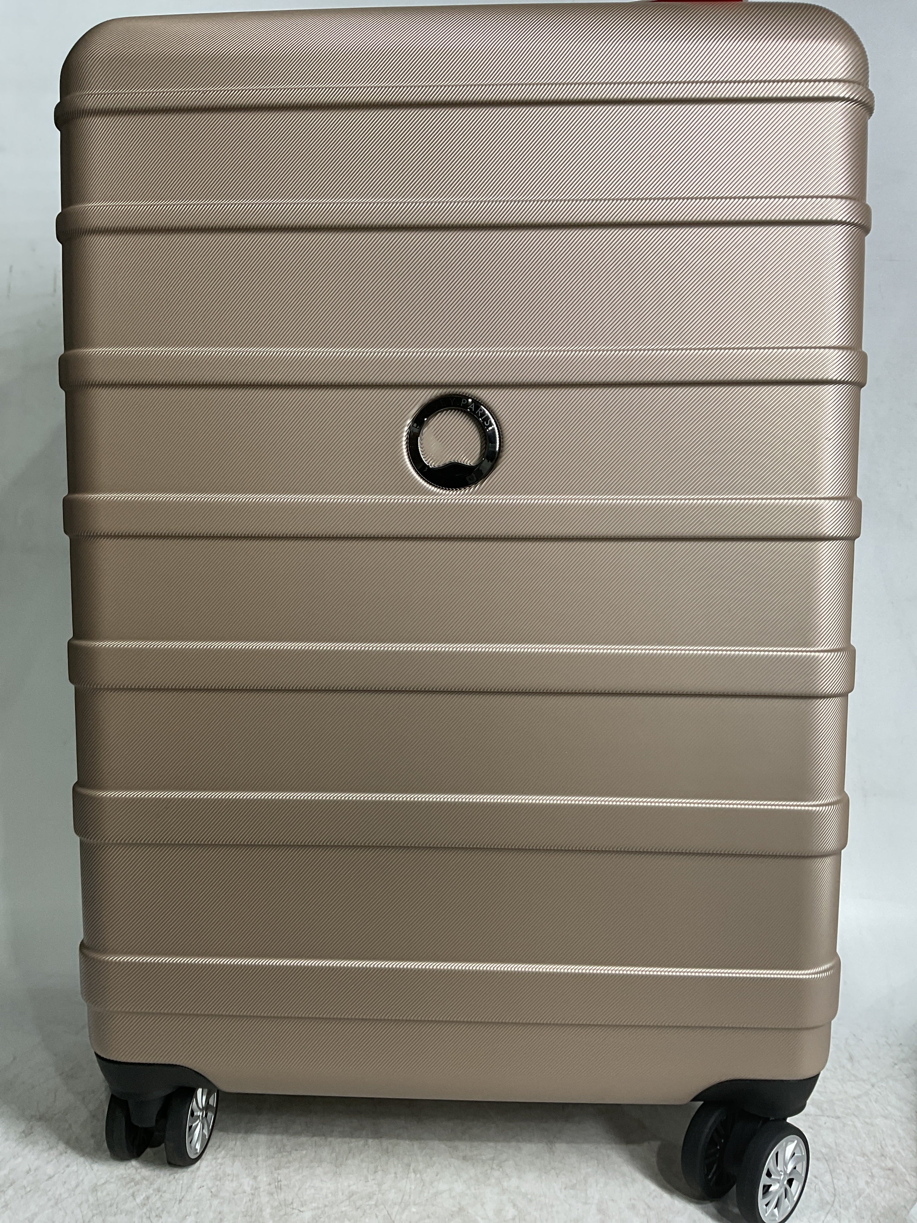DELSEY Paris Margot Hardside Spinner Luggage Collection ( Gold , Checked Medium 24 Inch ) Gold Checked Medium 24 Inch U7