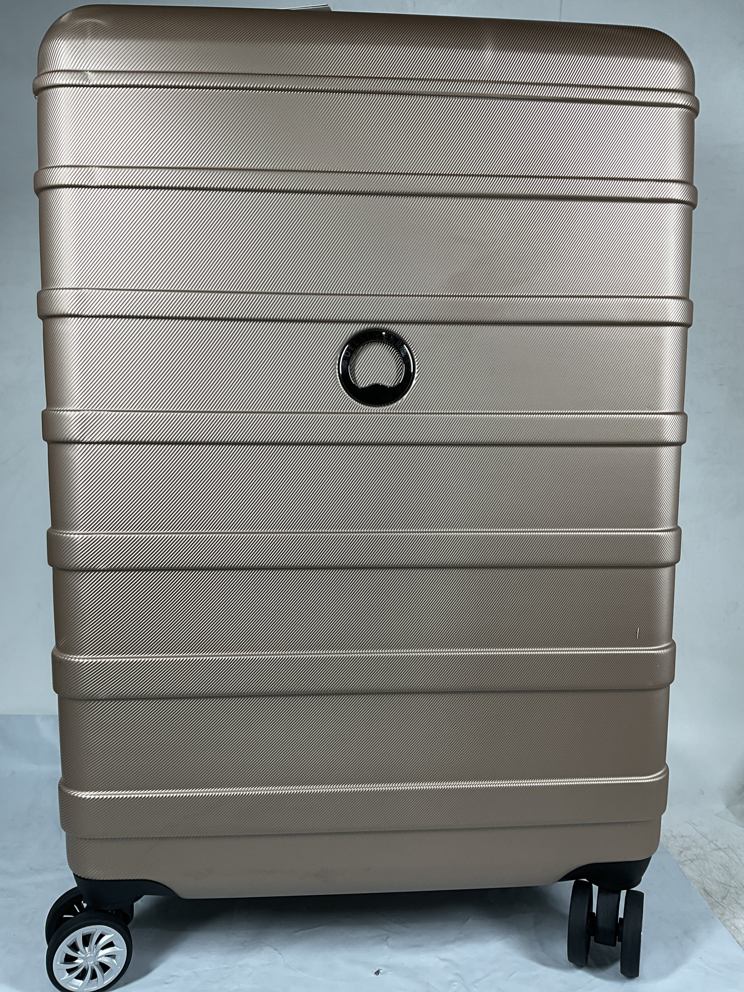 DELSEY Paris Margot Hardside Spinner Luggage Collection ( Gold , Checked Medium 24 Inch ) Gold Checked Medium 24 Inch U8