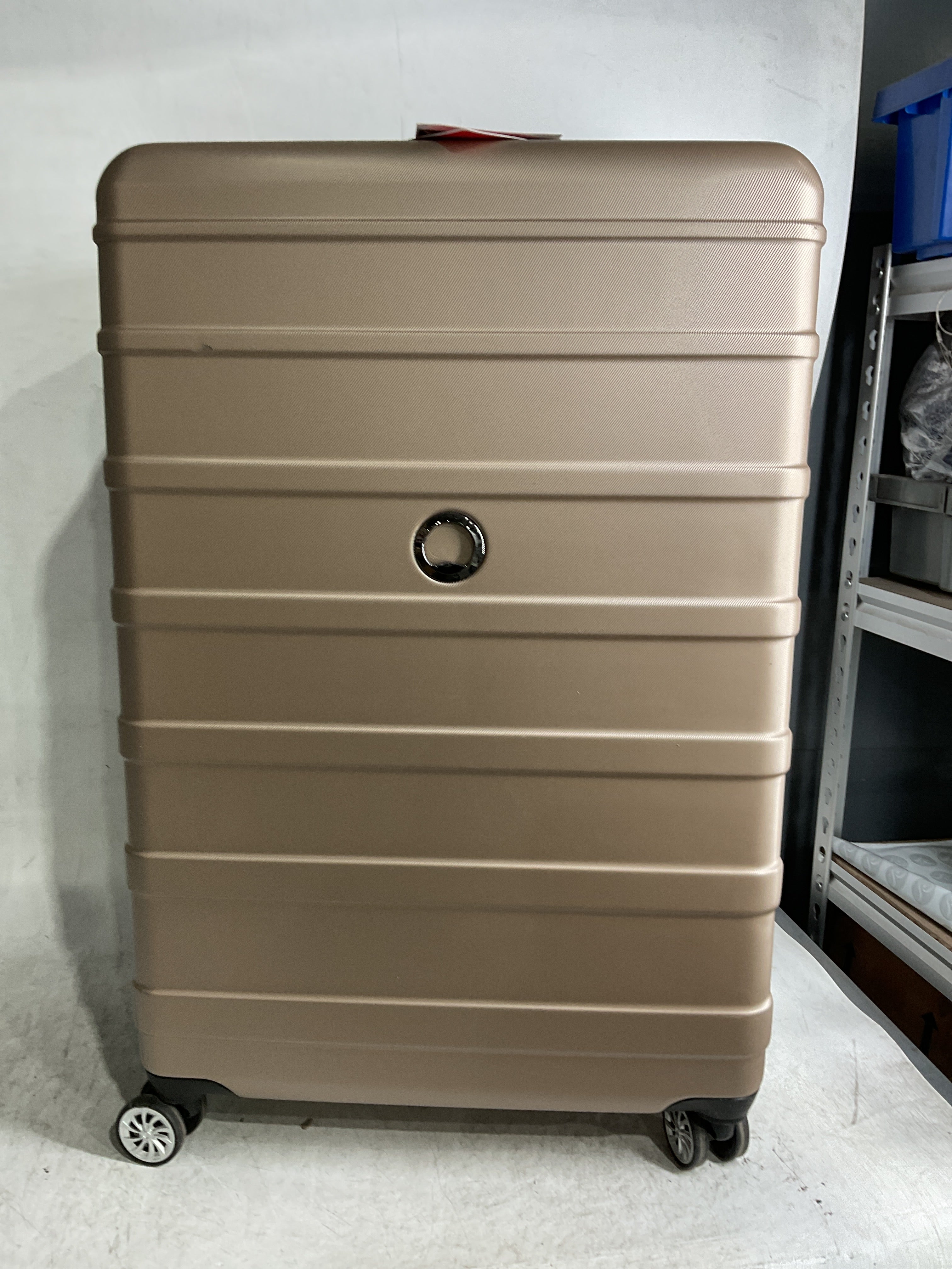 DELSEY Paris Margot Hardside Spinner Luggage Collection ( Gold , Checked Large 28 Inch ) Gold Checked Large 28 Inch U10