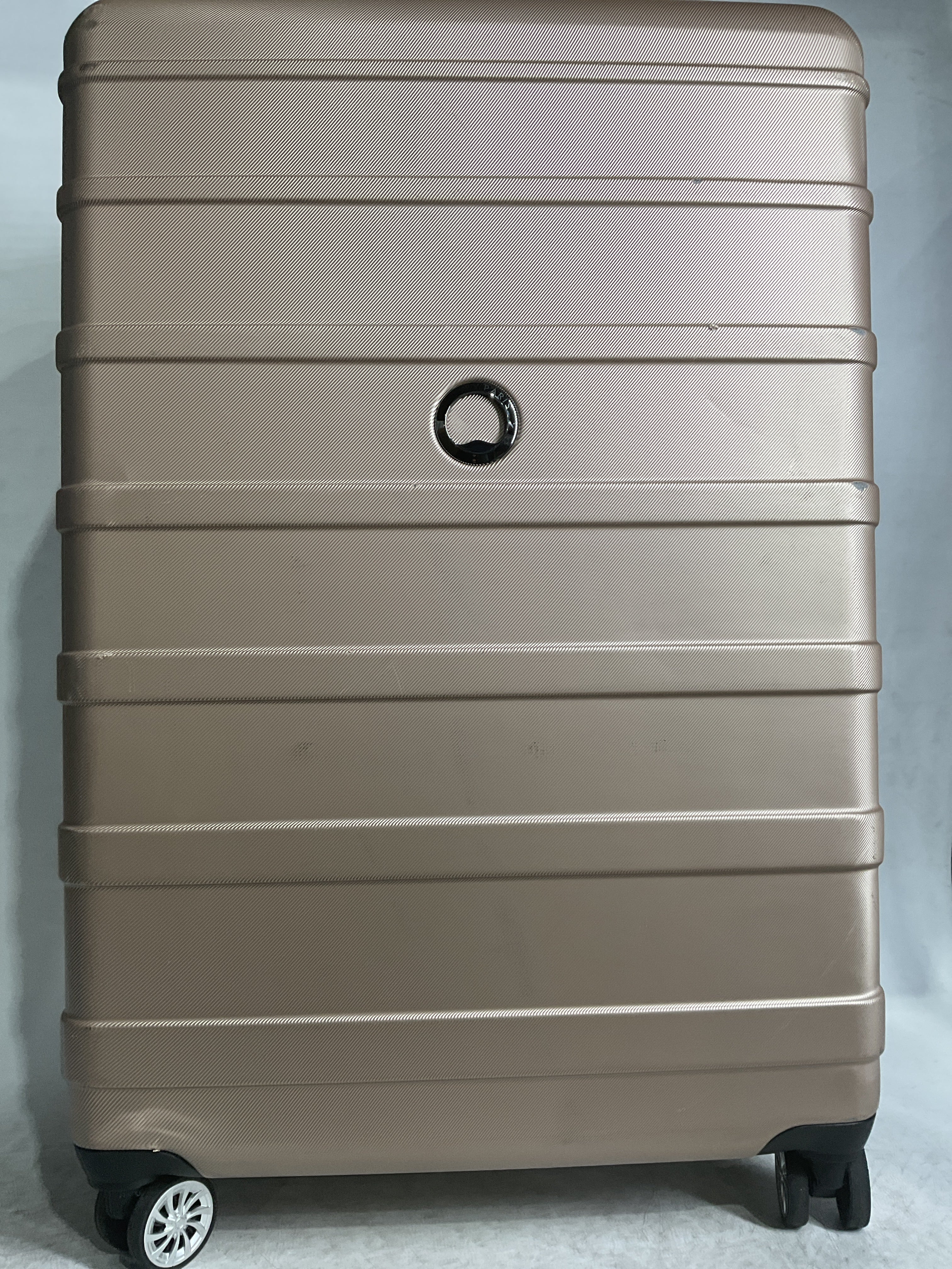 DELSEY Paris Margot Hardside Spinner Luggage Collection ( Gold , Checked Large 28 Inch ) Gold Checked Large 28 Inch U12