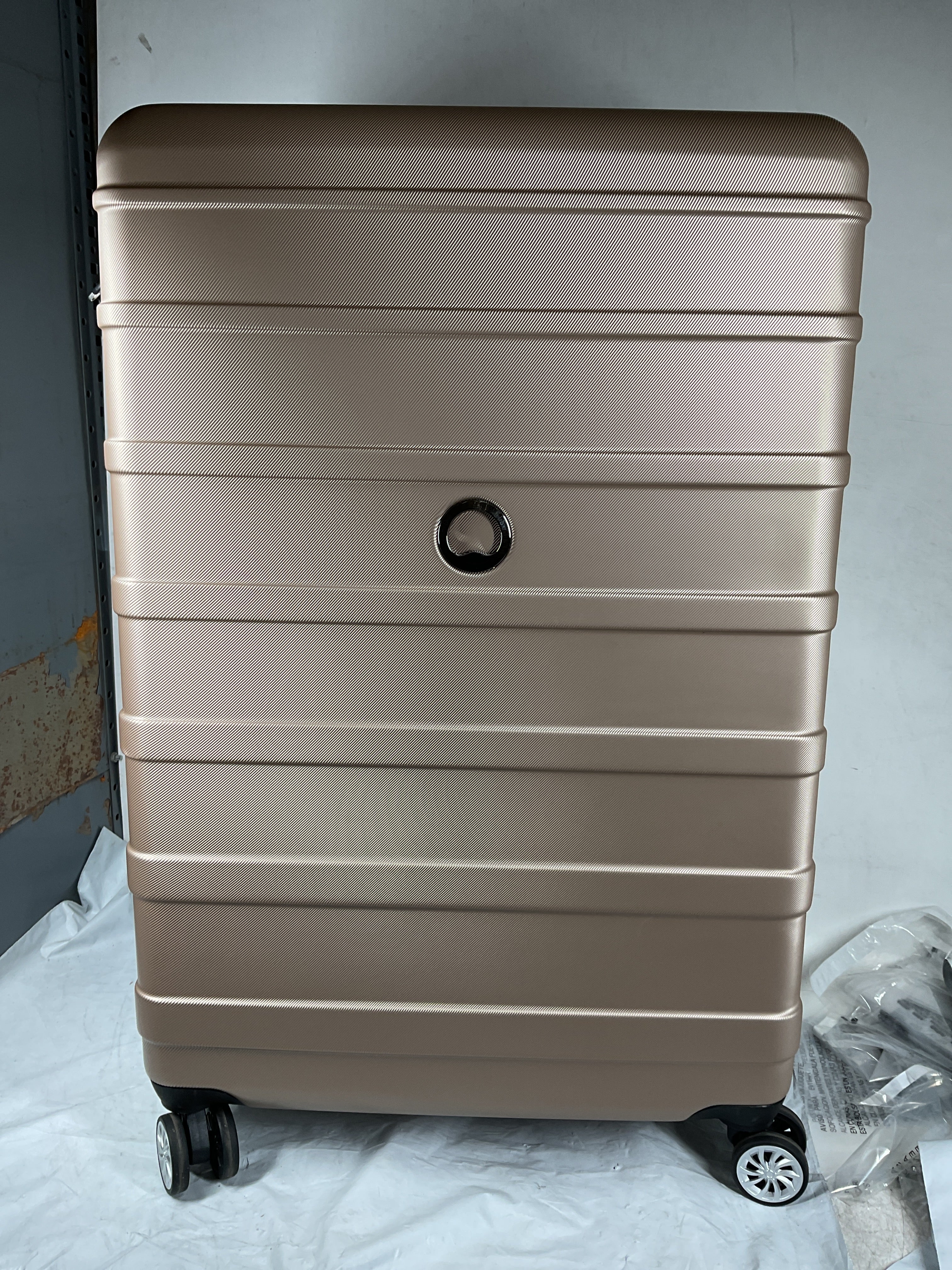 DELSEY Paris Margot Hardside Spinner Luggage Collection ( Gold , Checked Large 28 Inch ) Gold Checked Large 28 Inch U28