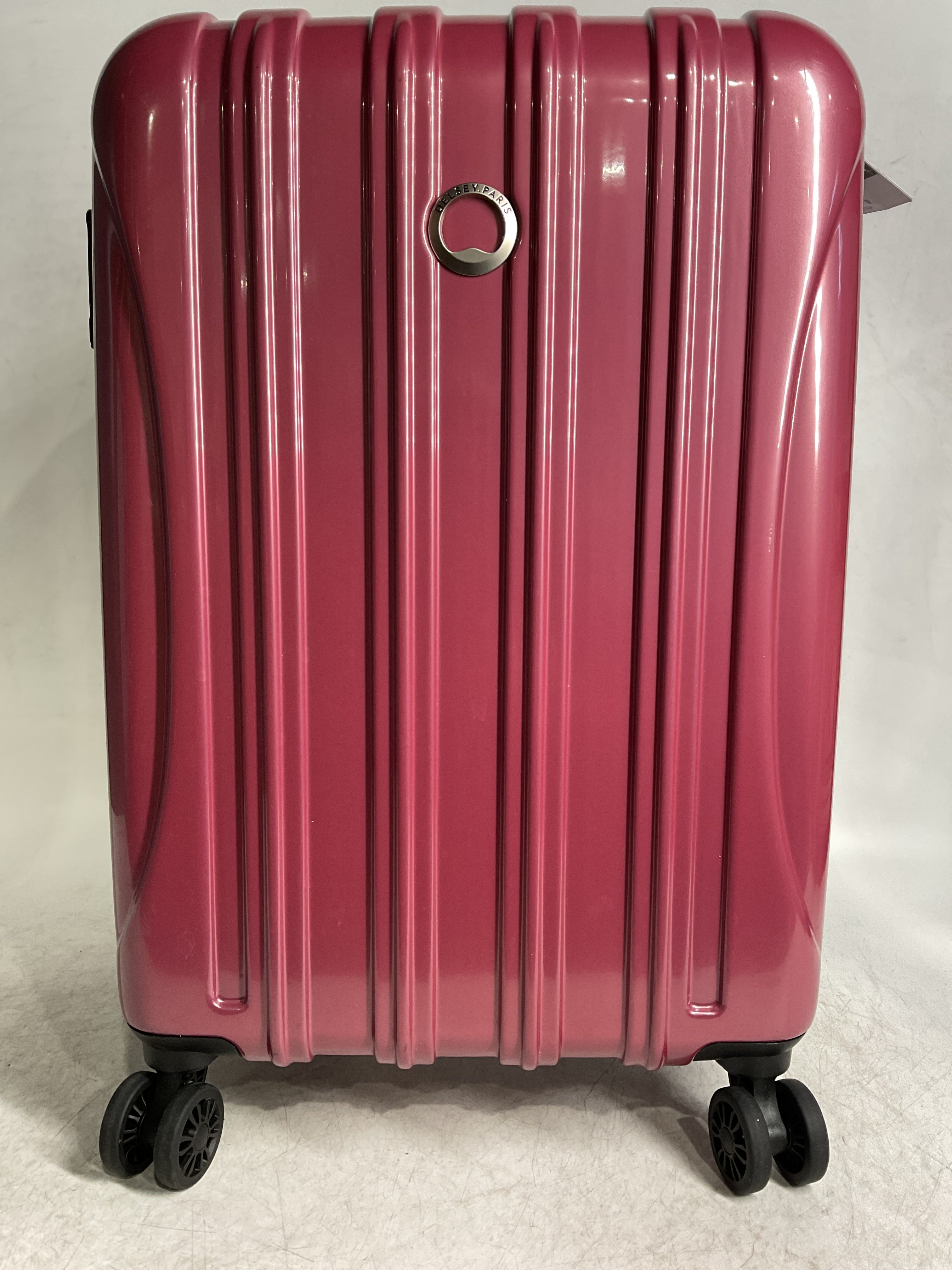DELSEY Paris Helium Aero Hardside Expandable Luggage with Spinner Wheels ( Peony Pink , Carry-On 21 Inch ) Peony Pink Carry On 21 Inch U2