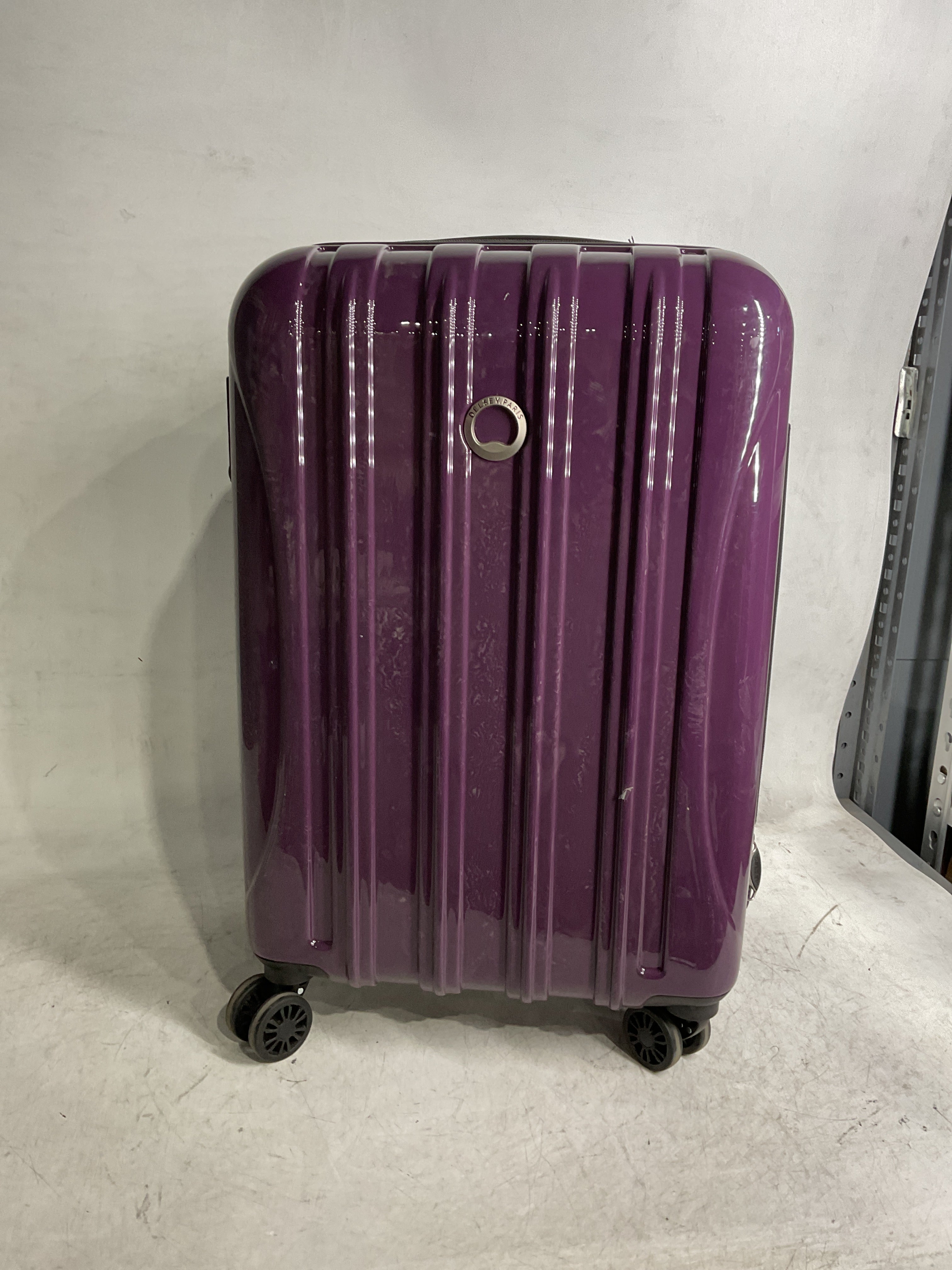 DELSEY Paris Helium Aero Hardside Expandable Luggage with Spinner Wheels ( Plum , Carry-On 21 Inch ) Plum Carry On 21 Inch U1