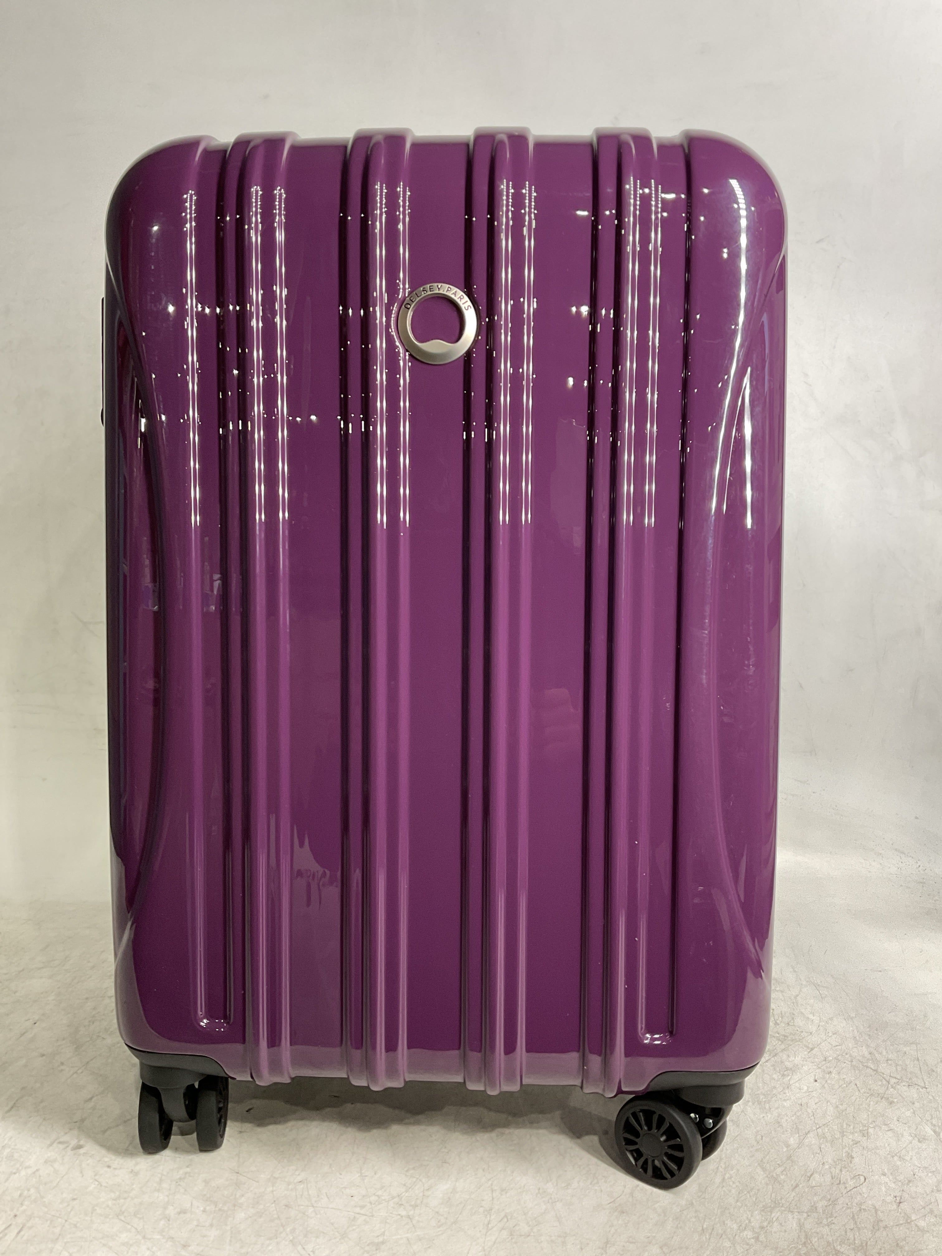 DELSEY Paris Helium Aero Hardside Expandable Luggage with Spinner Wheels ( Plum , Carry-On 21 Inch ) Plum Carry On 21 Inch U2